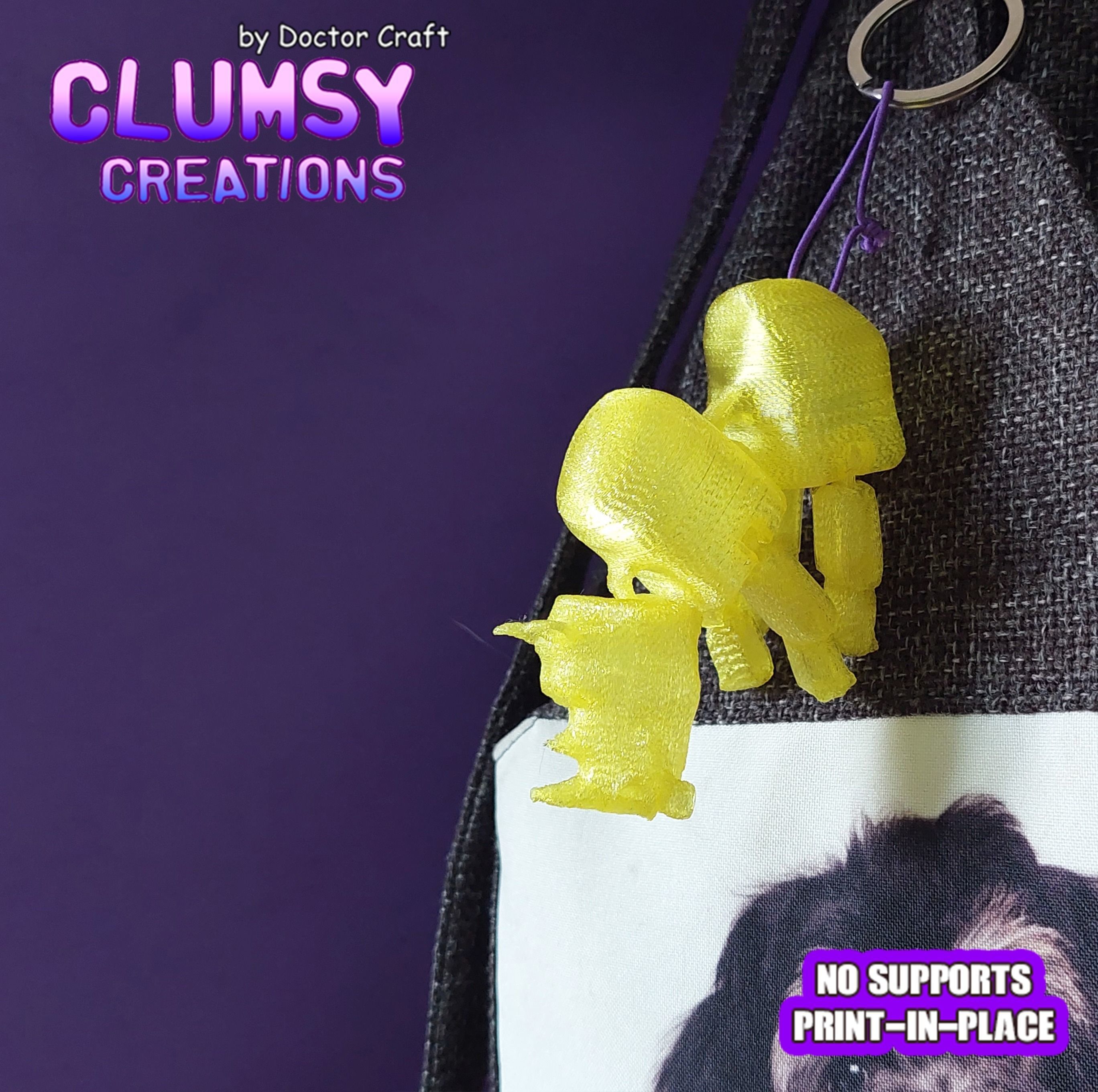 CLUMSY RHINO TRINKET FLEXI 3D print model_3