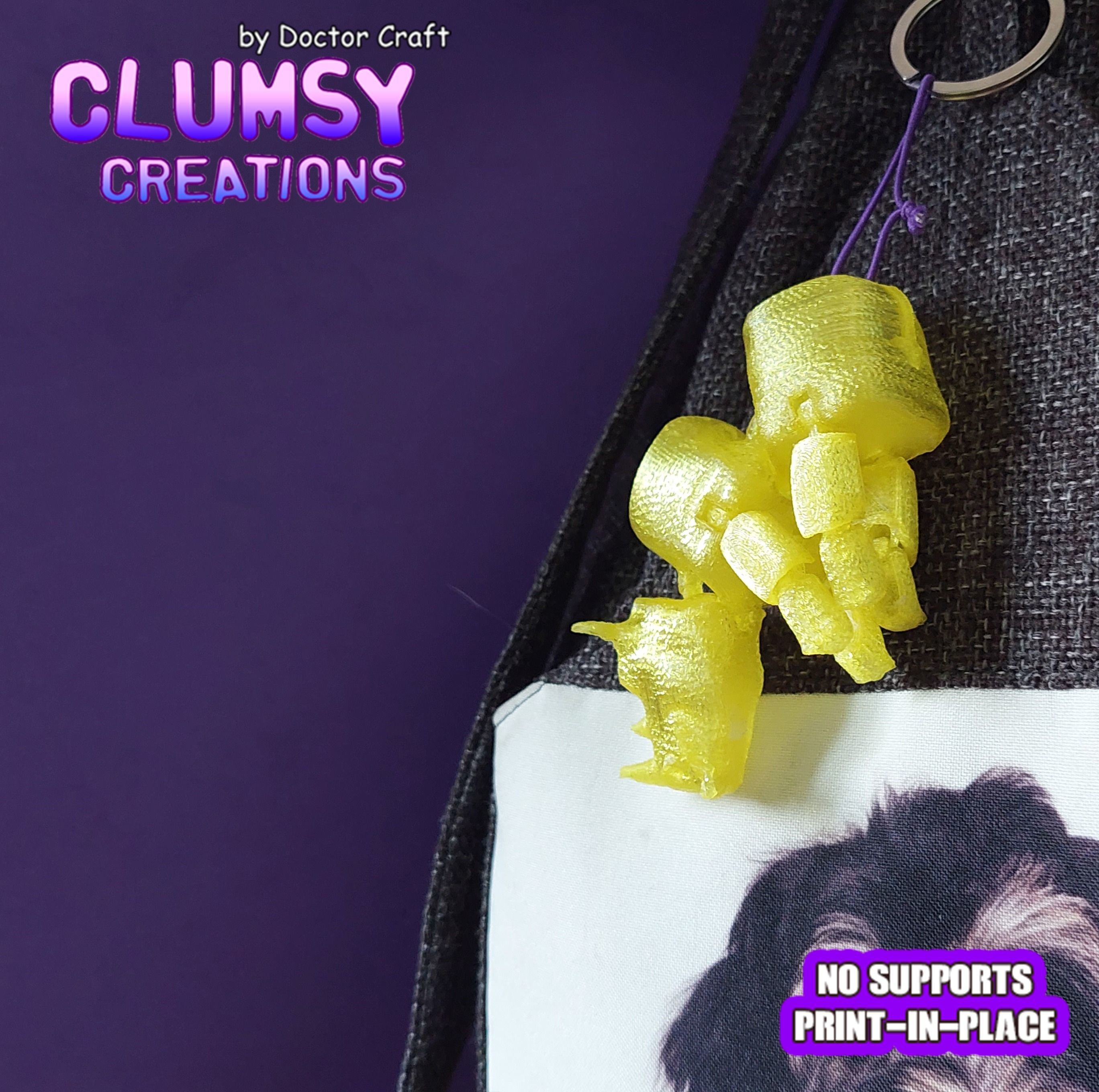 CLUMSY RHINO TRINKET FLEXI 3D print model_2