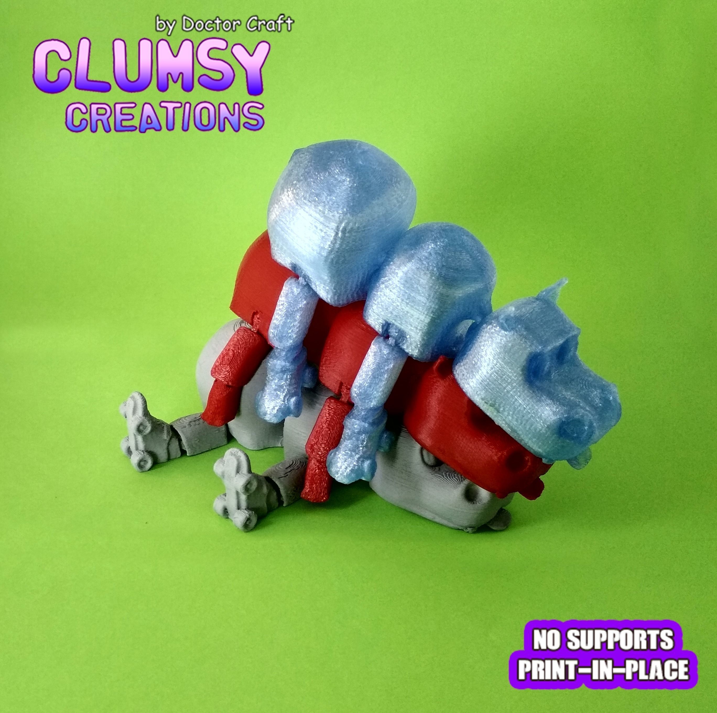 CLUMSY HIPPO TRINKET FLEXI 3D print model_2