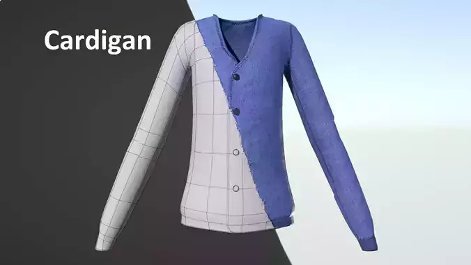 Cardigan with buttons