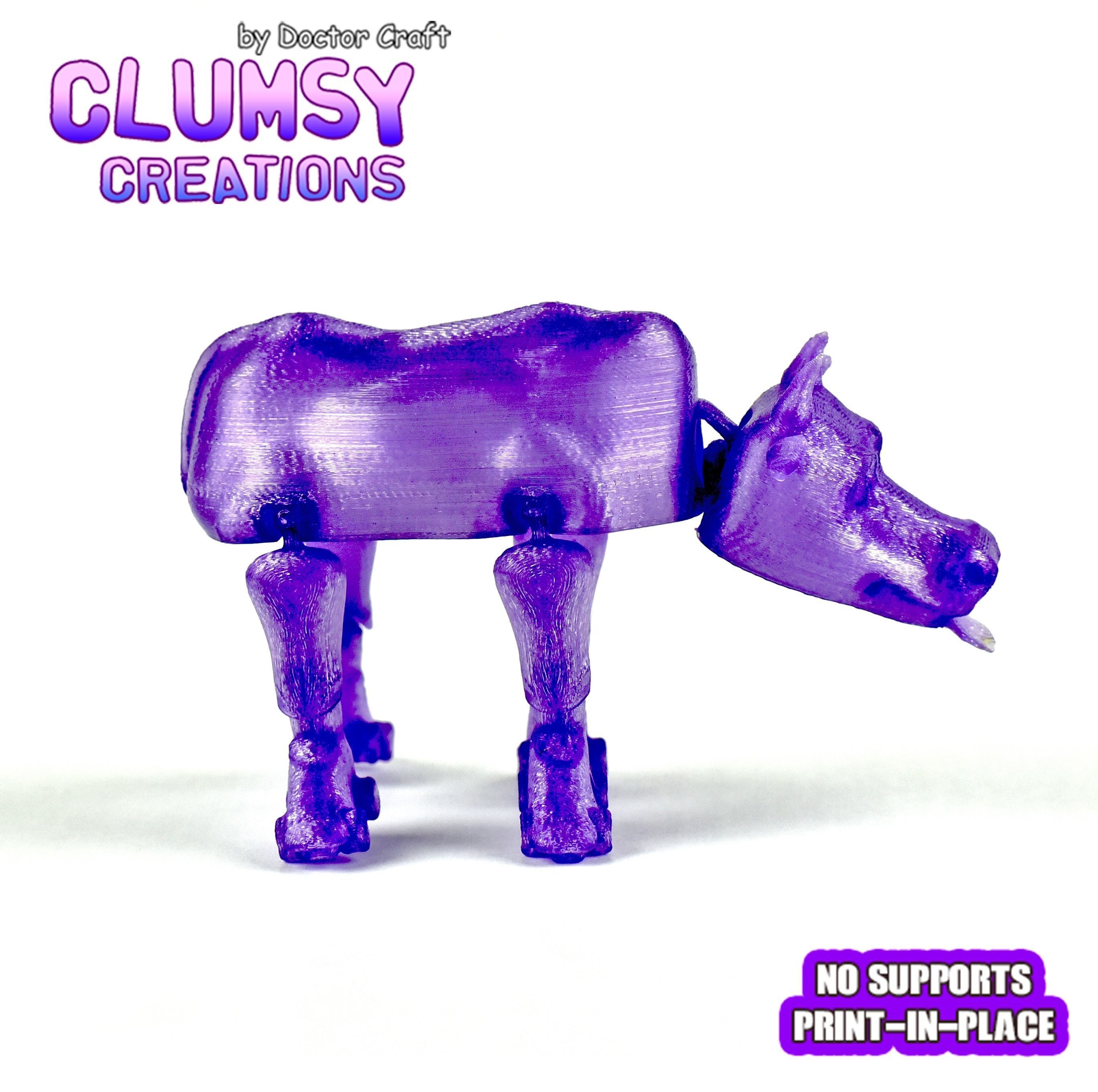 CLUMSY COW FLEXI 3D print model_2