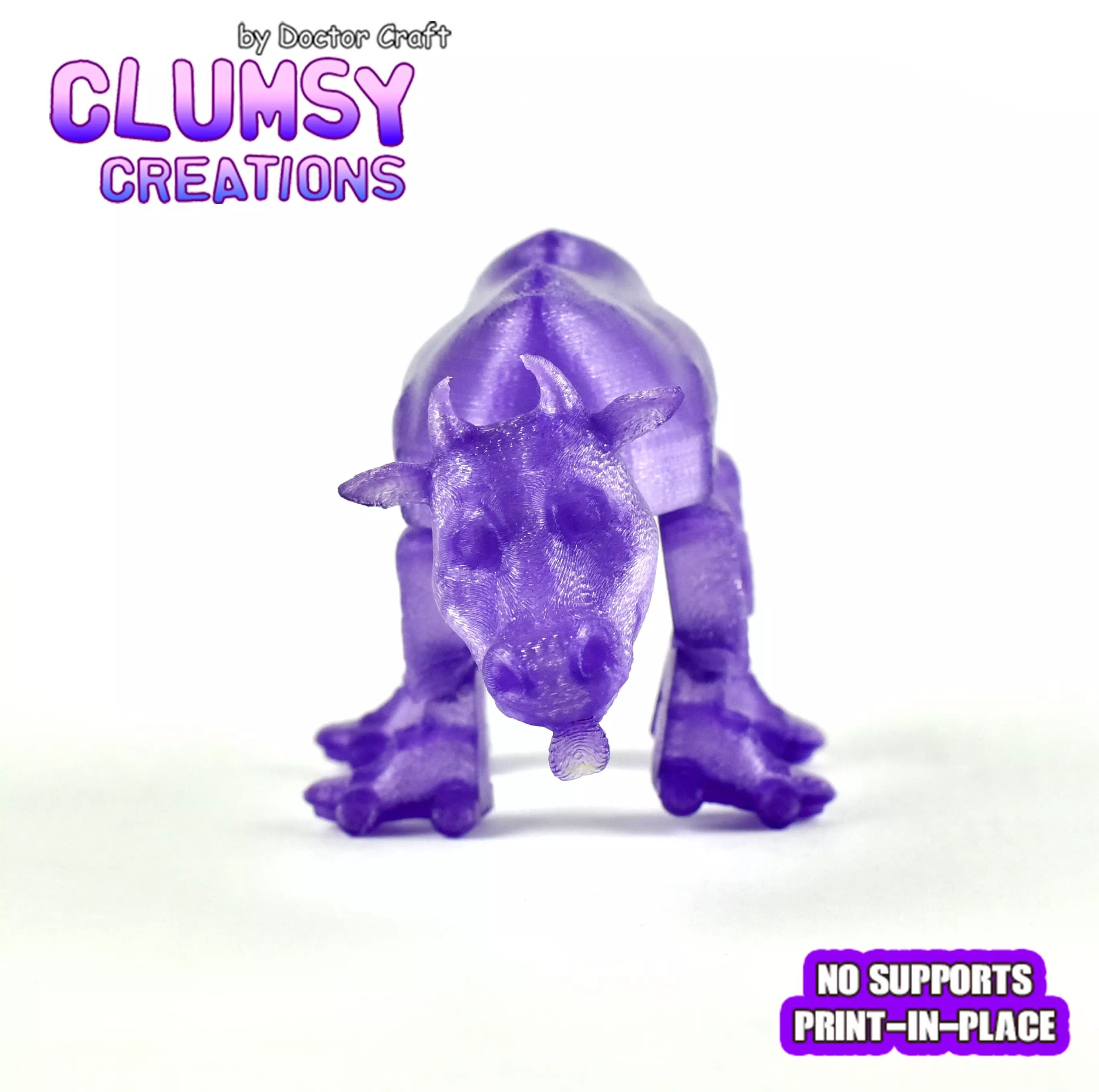 CLUMSY COW FLEXI 3D print model_0