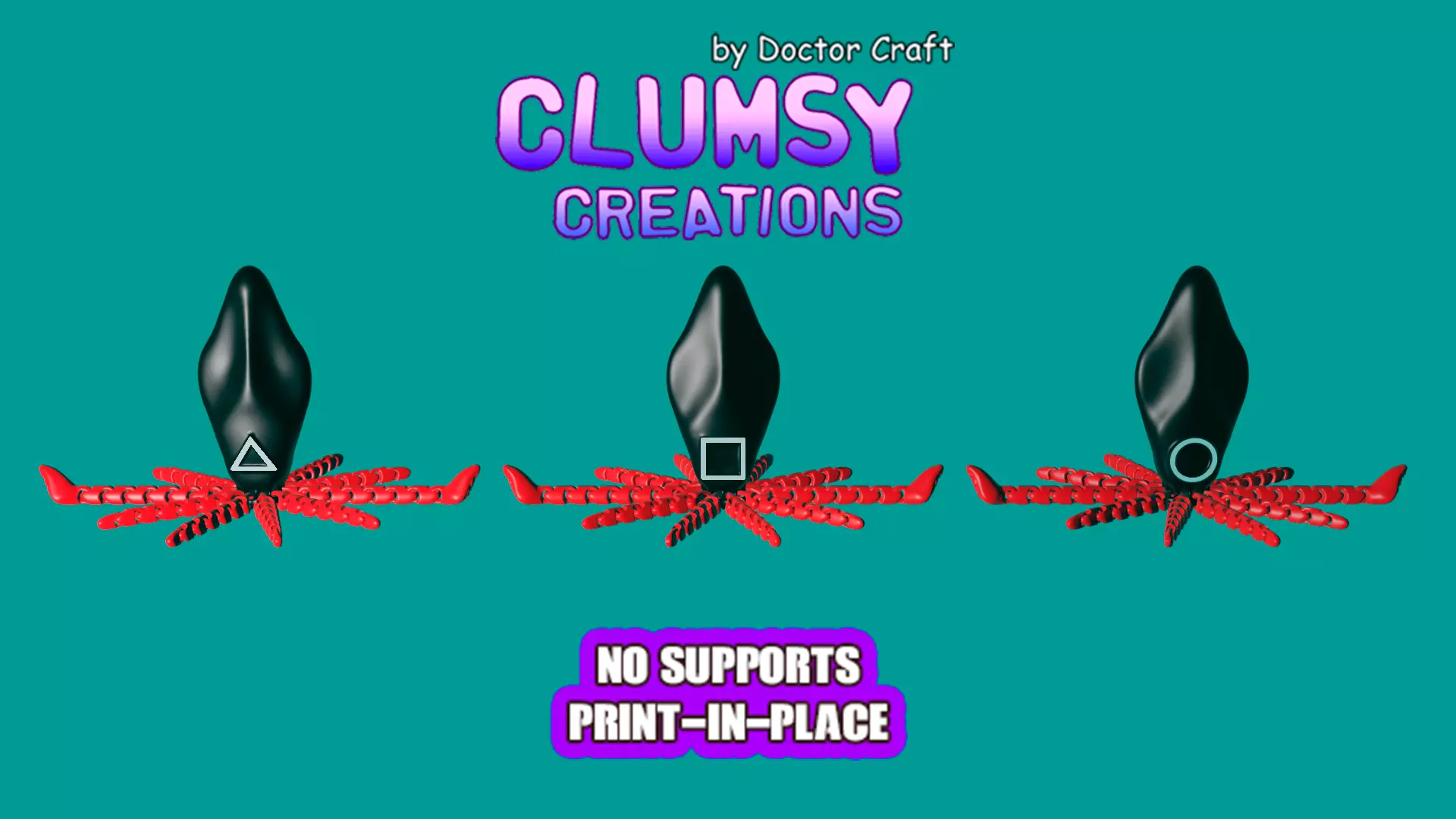 FLEXI SQUID SOLDIERS OF SQUID GAME 3D print model