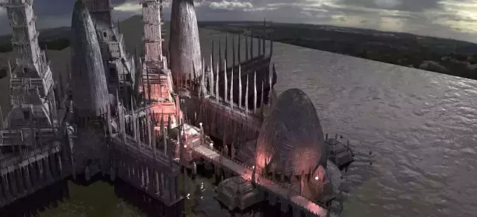 Sci fi Egyptian 2258 City Kit bash