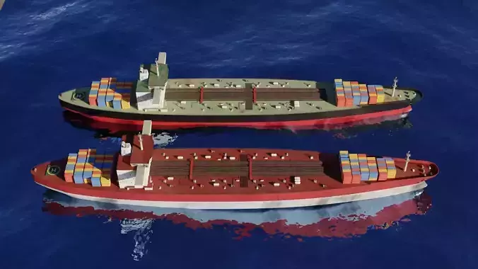 Oil Tanker ship  3D Model Collection