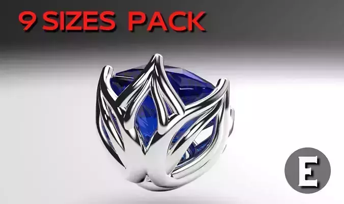 solitaire ring head lotus shape engagement stud earrings package