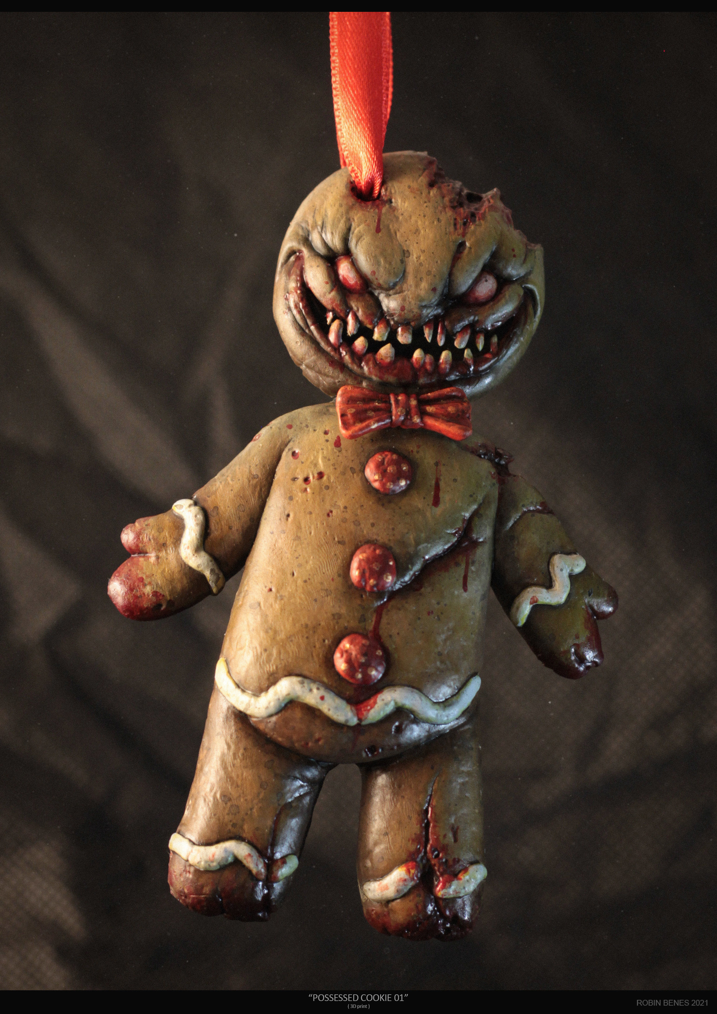 gingerbreadman 01 3Dprint ready 3D print model_2