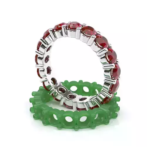 Round Diamond Eternity Wedding Band 7US