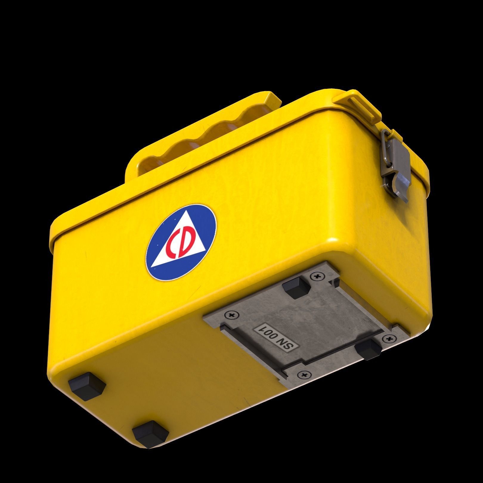 Radiation Meter Low-poly 3D model_5