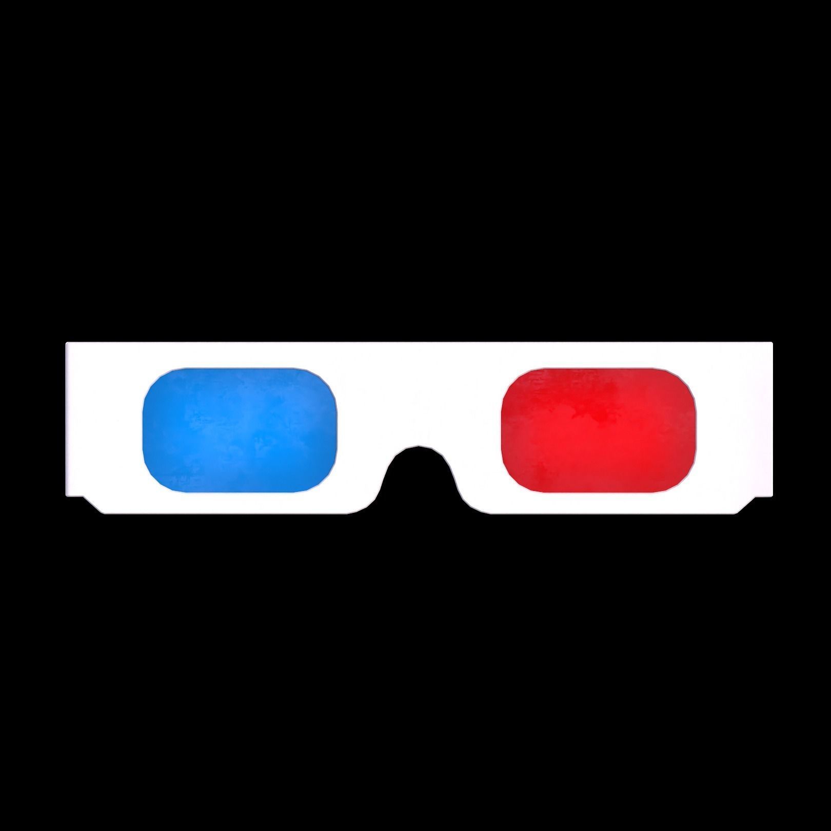 3D Glasses Low-poly 3D model_3