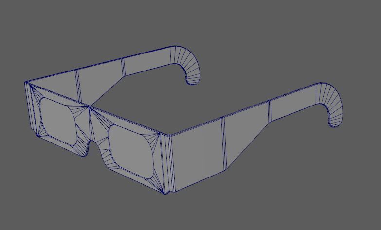 3D Glasses Low-poly 3D model_4