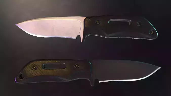 Tactical Combat Knife - Low Poly - Game Ready Low-poly 3D model