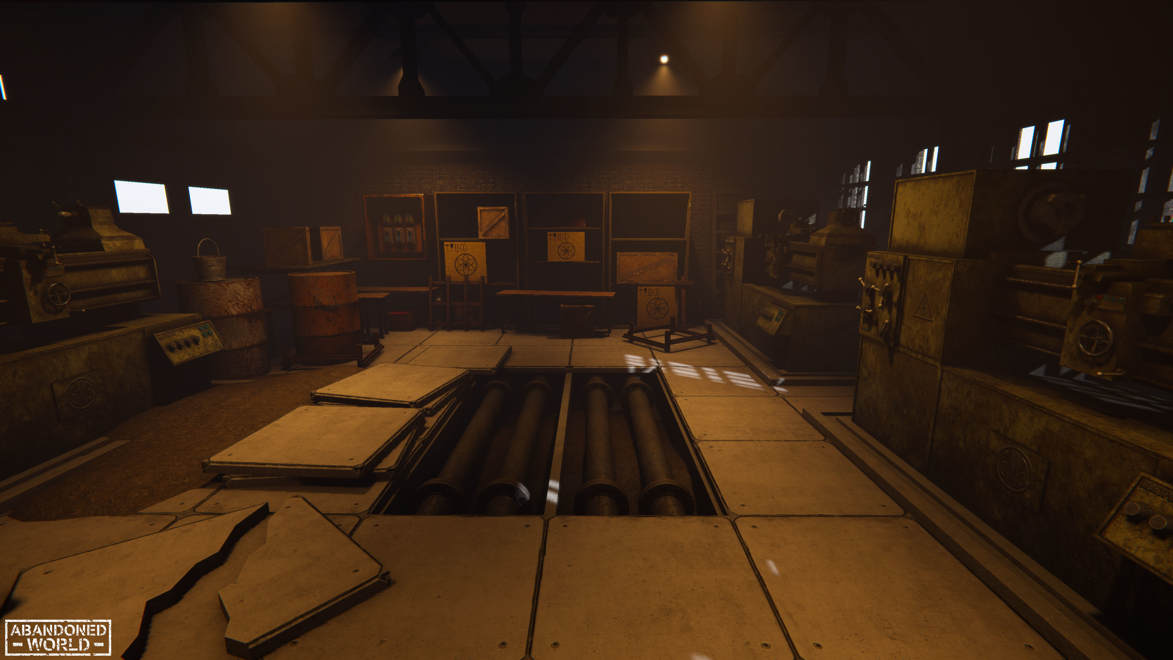 Modular Industrial Building for Unity Low-poly 3D model_6