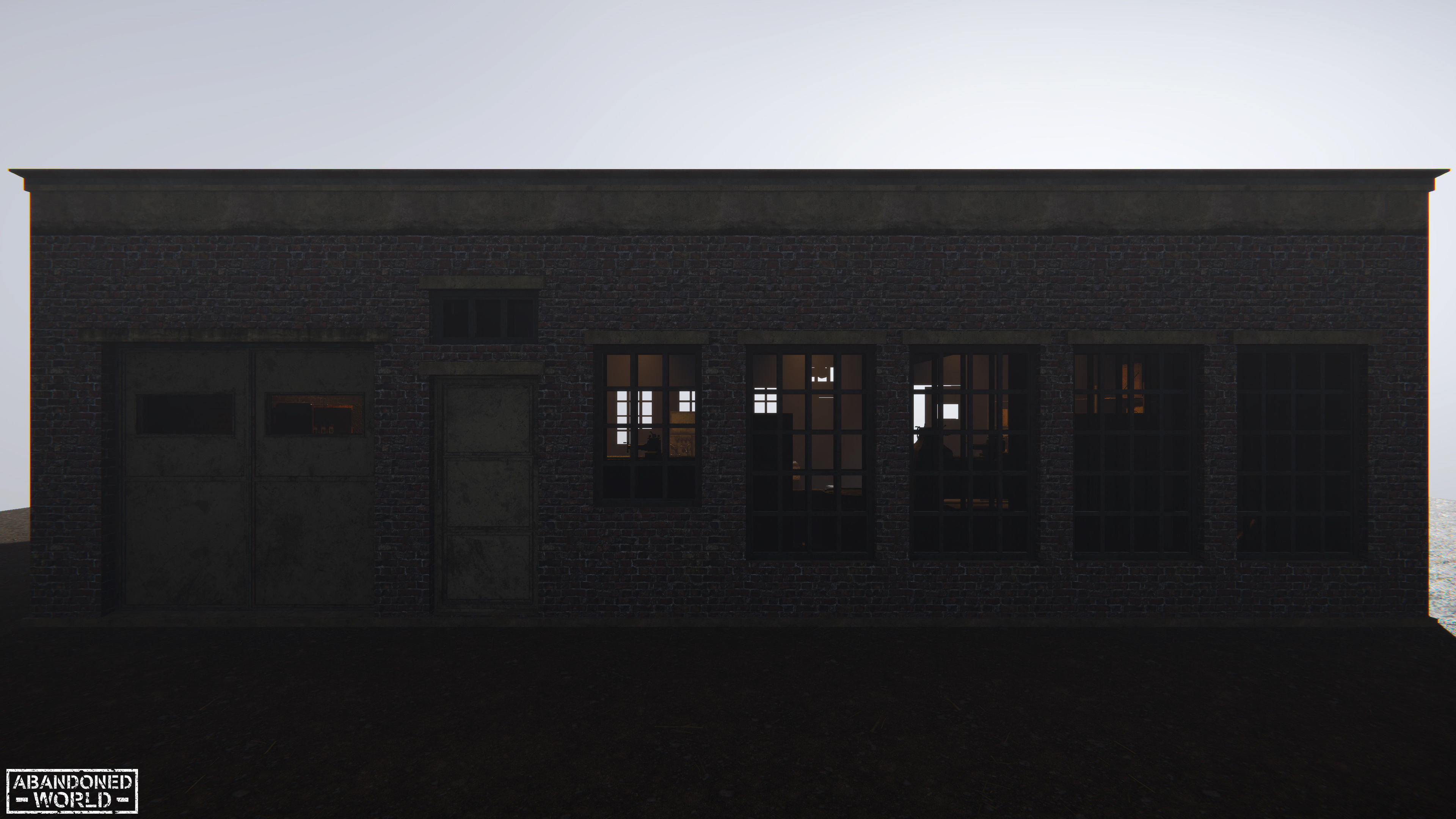 Modular Industrial Building for Unity Low-poly 3D model_15