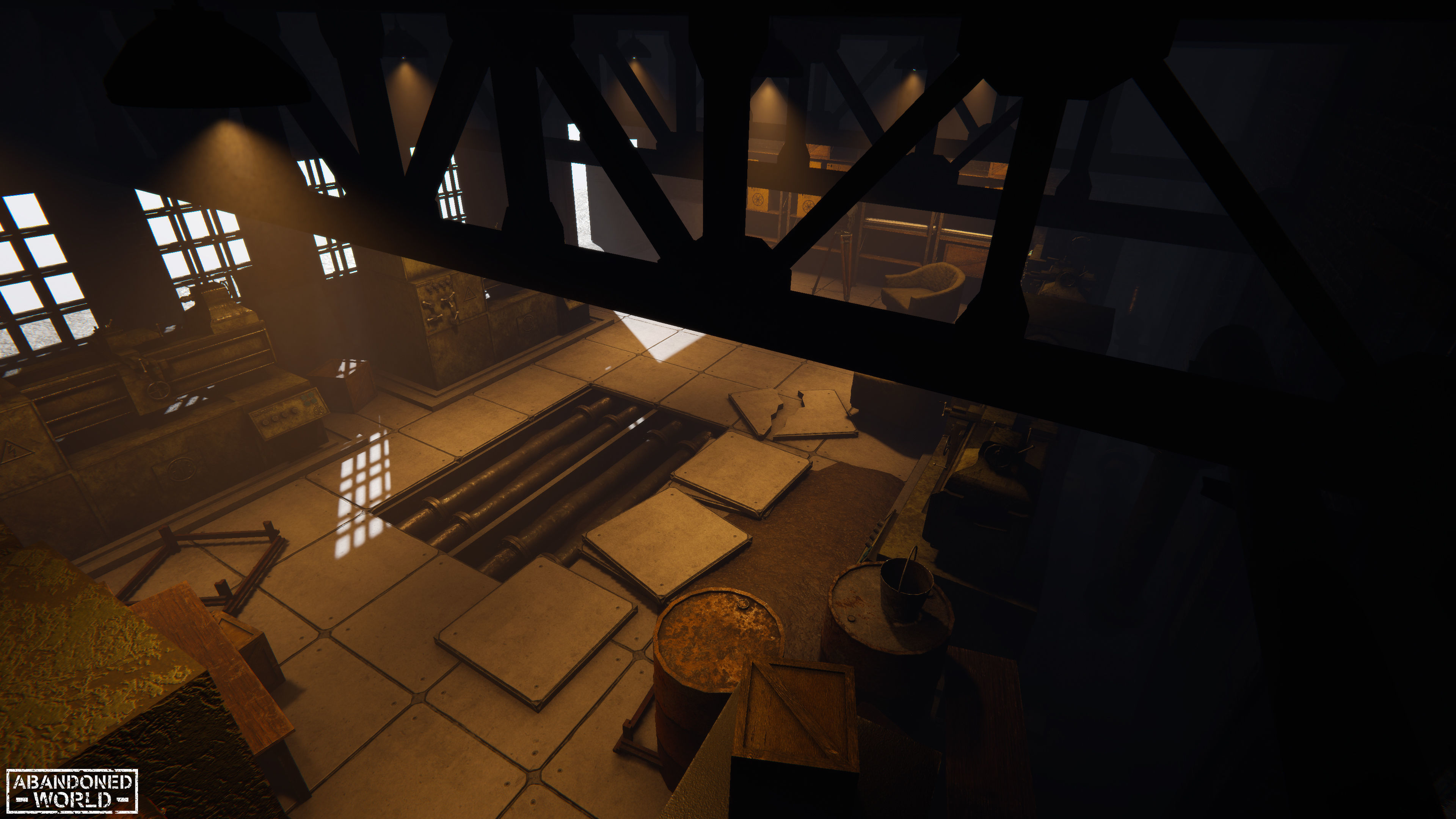 Modular Industrial Building for Unity Low-poly 3D model_10