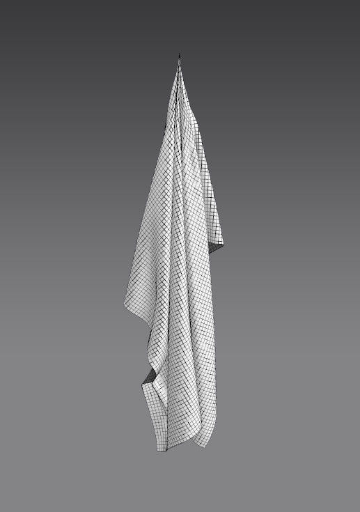 Cloth FBX 888 Low-poly 3D model_1