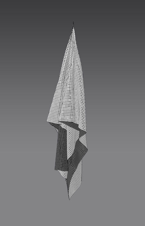Cloth FBX 888 Low-poly 3D model_3