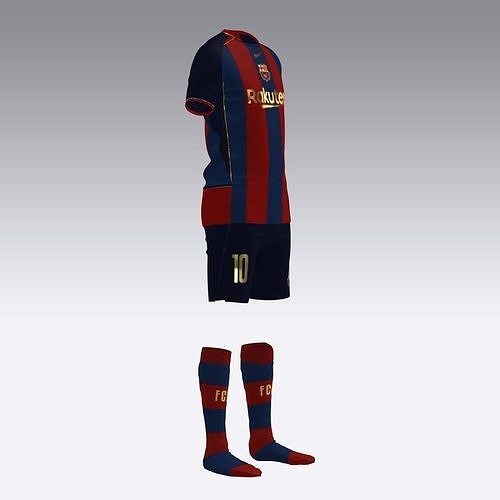 Model Nike inspired Total 90 Jersey Barcelona Sportwear 3D model