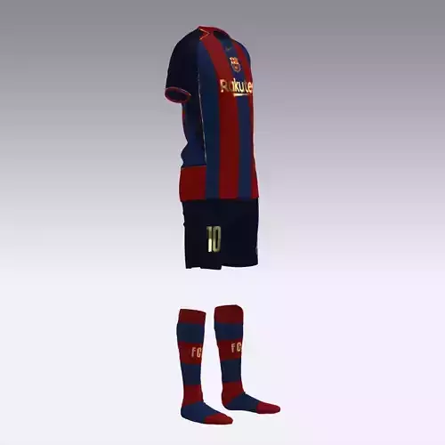 Model Nike inspired Total 90 Jersey Barcelona Sportwear 3D model