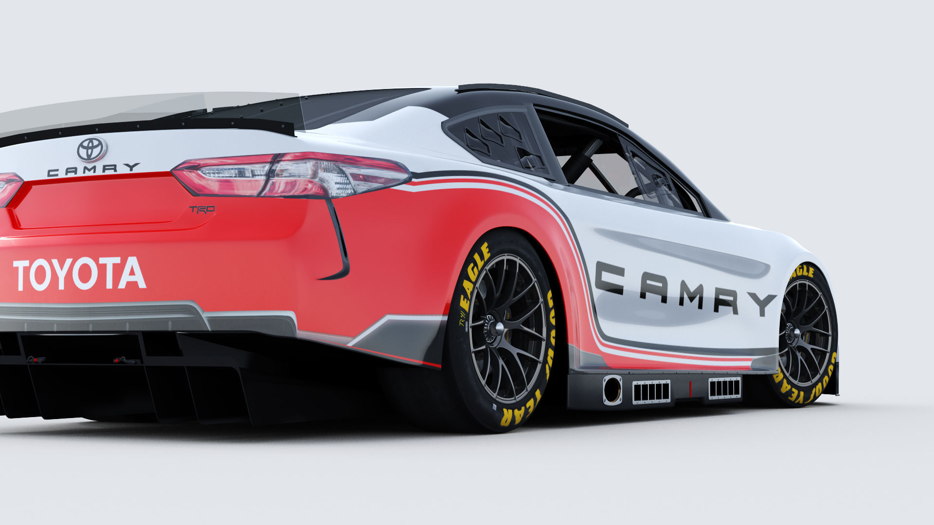Toyota Camry Nascar Nextgen 2022 Template 3D model_13