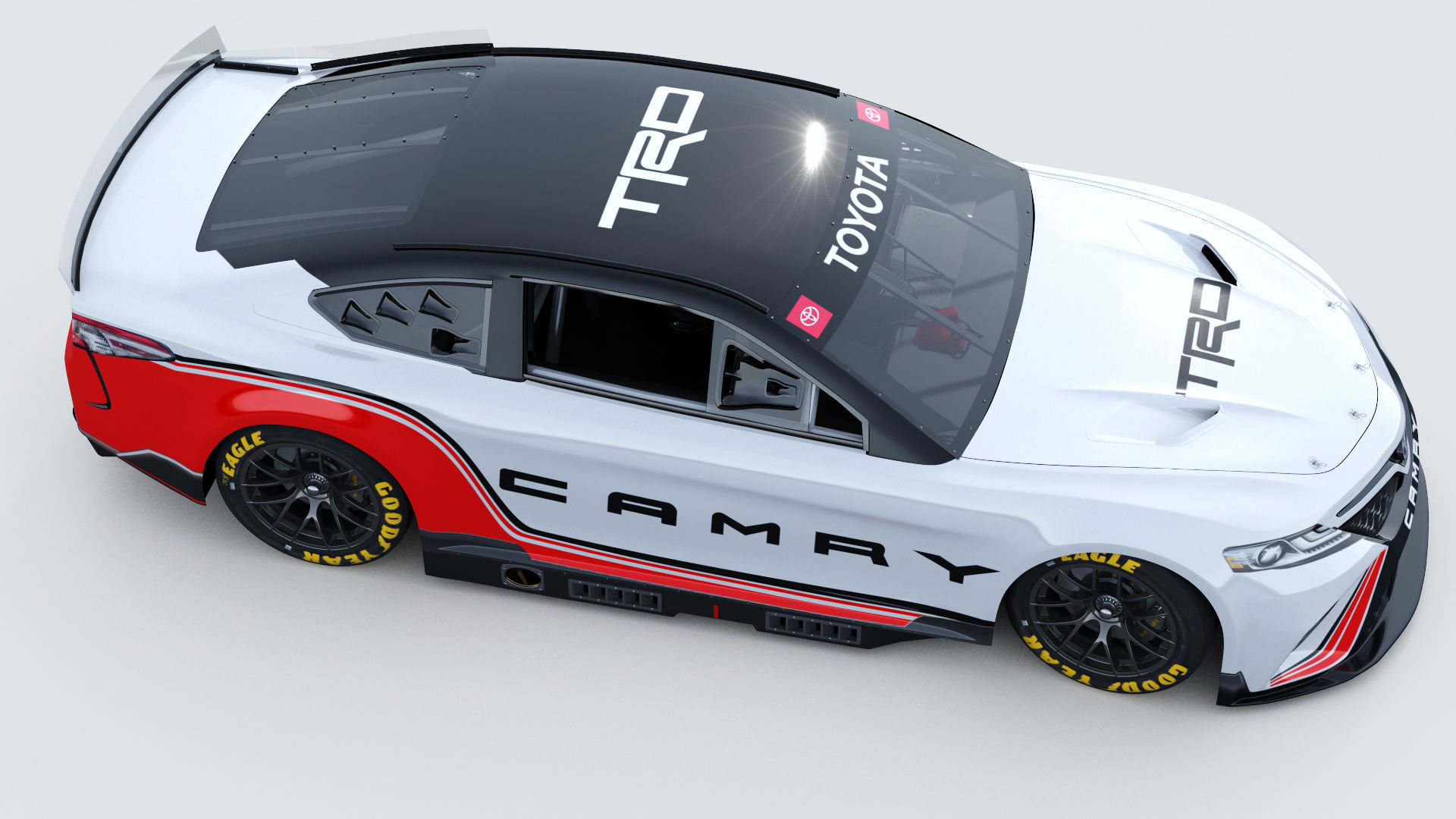 Toyota Camry Nascar Nextgen 2022 Template 3D model_10