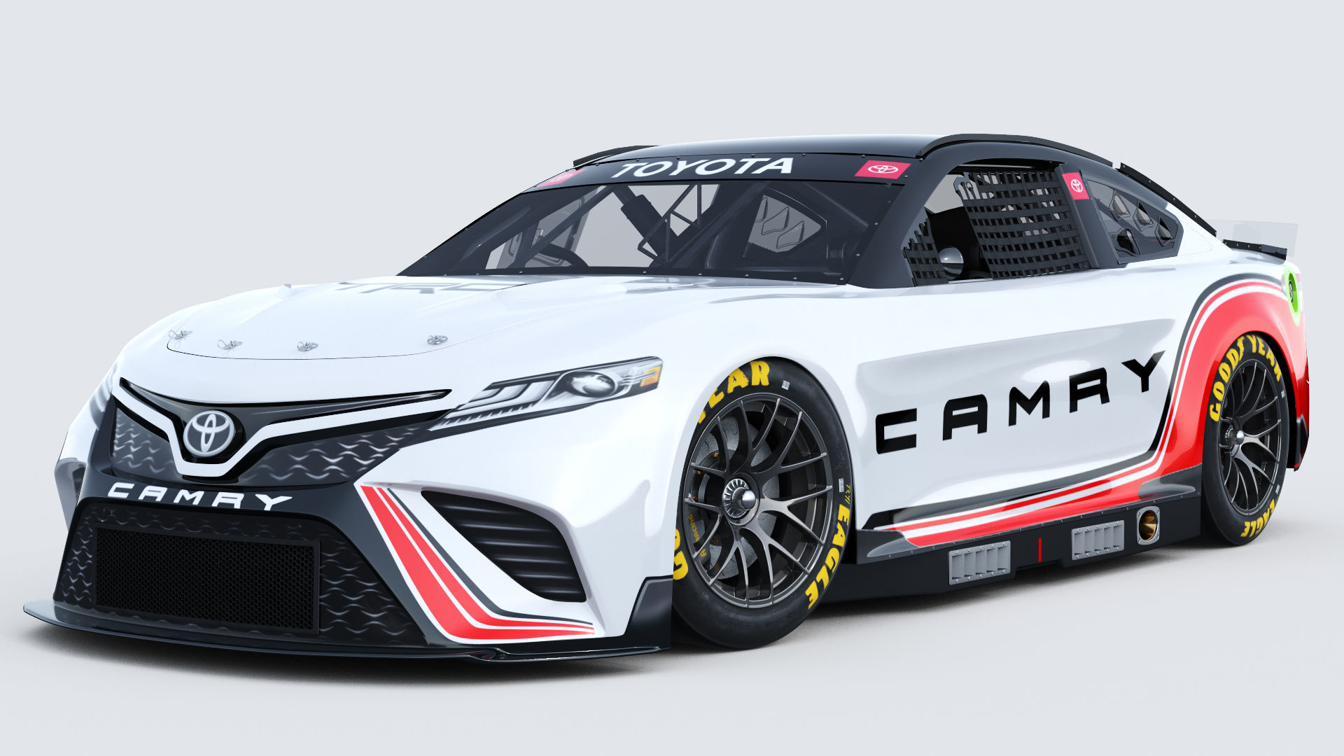 Toyota Camry Nascar Nextgen 2022 Template 3D model_1