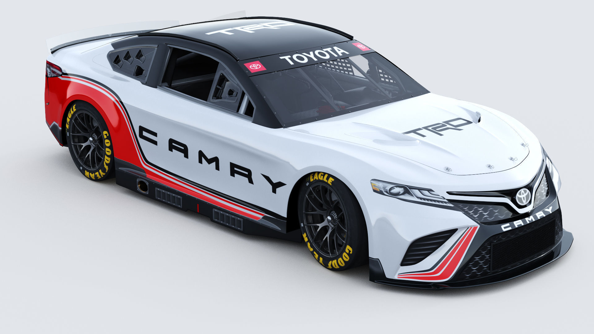 Toyota Camry Nascar Nextgen 2022 Template 3D model_8