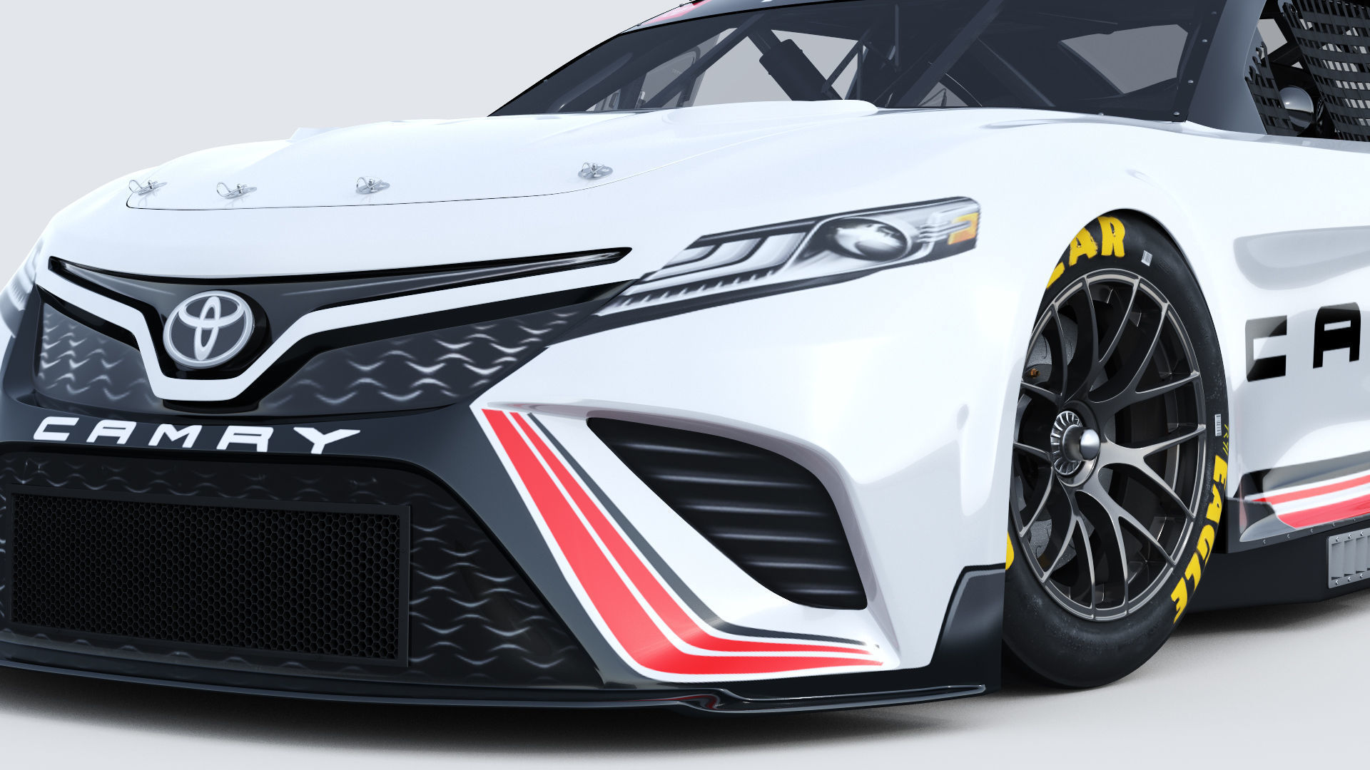 Toyota Camry Nascar Nextgen 2022 Template 3D model_2