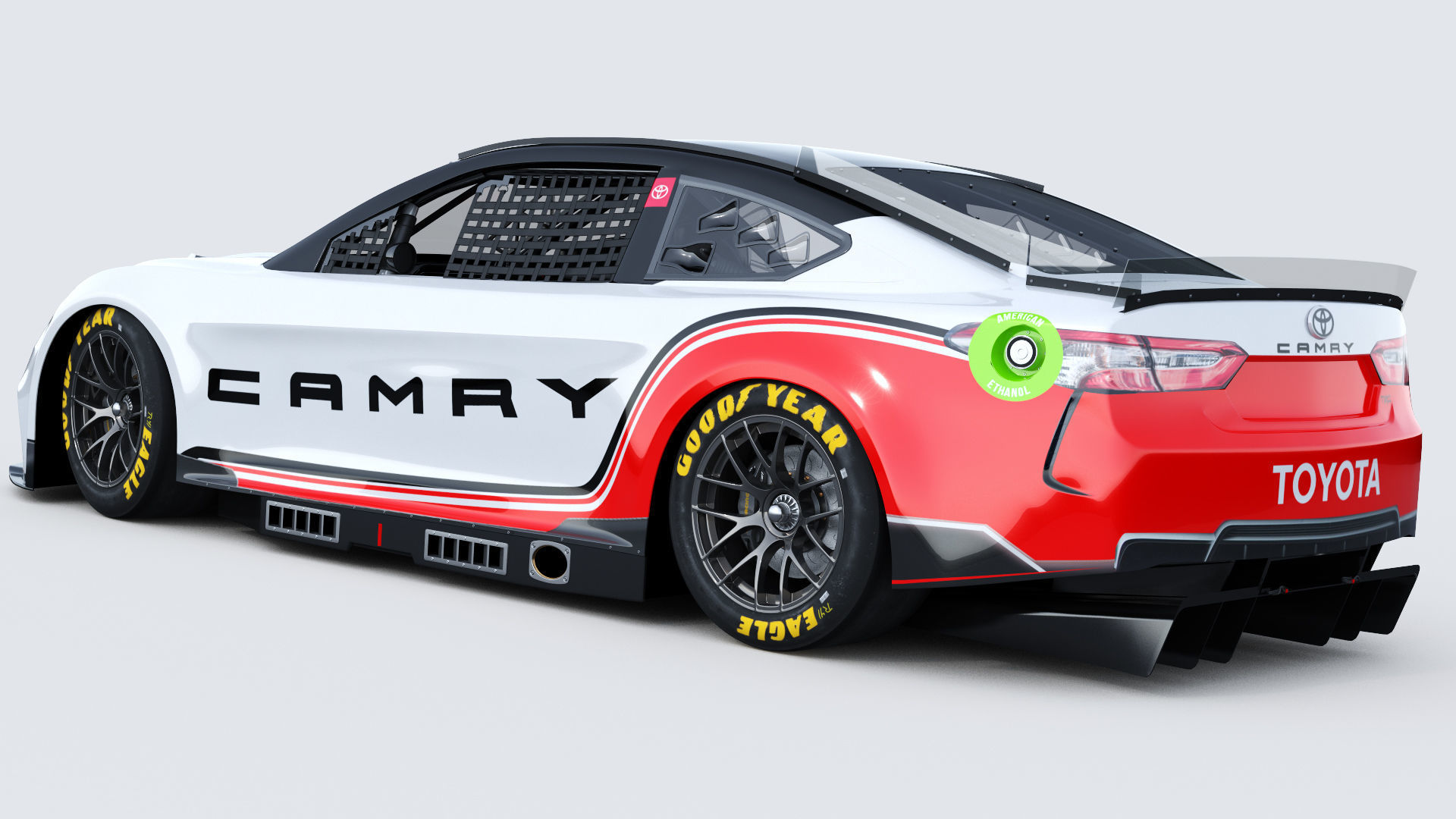 Toyota Camry Nascar Nextgen 2022 Template 3D model_4