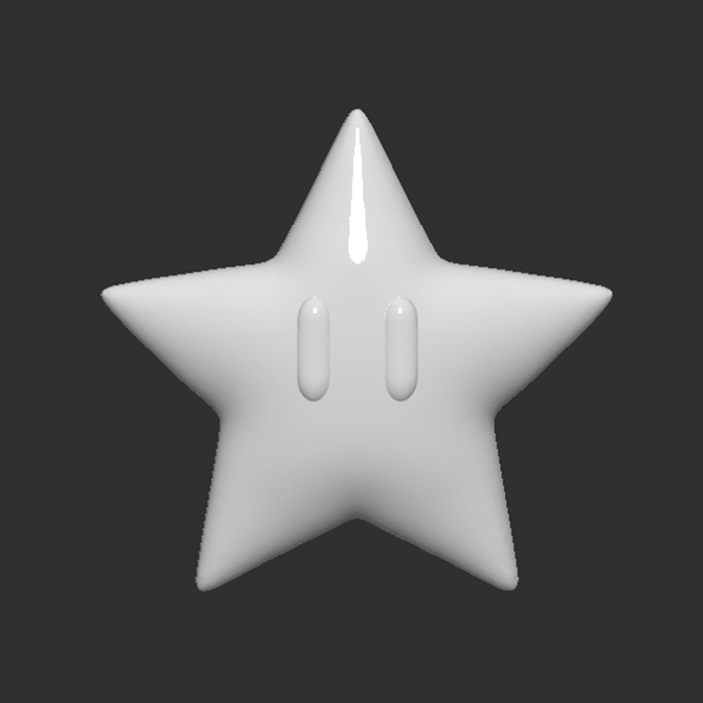Mario Star 3D print model_1