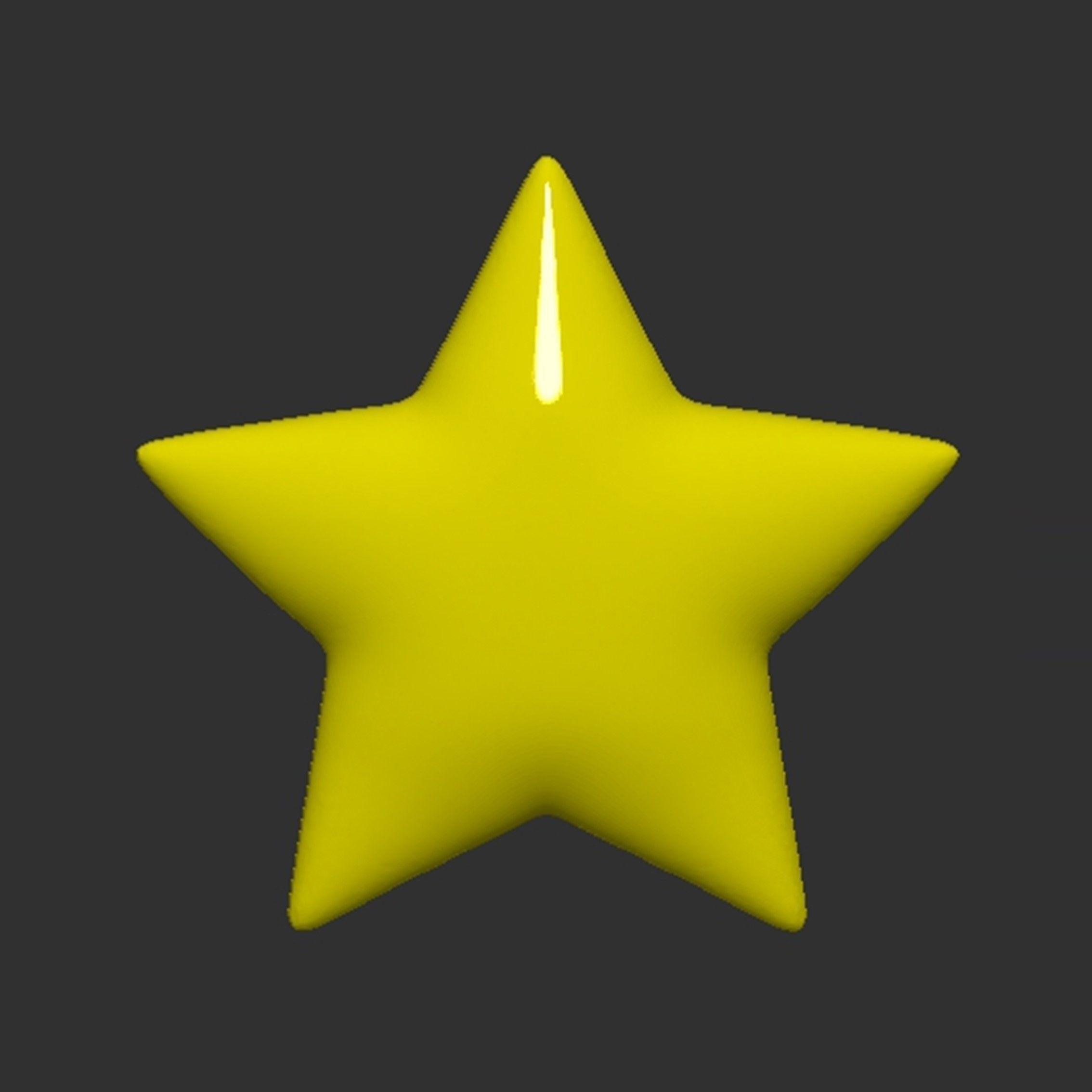 Mario Star 3D print model_8