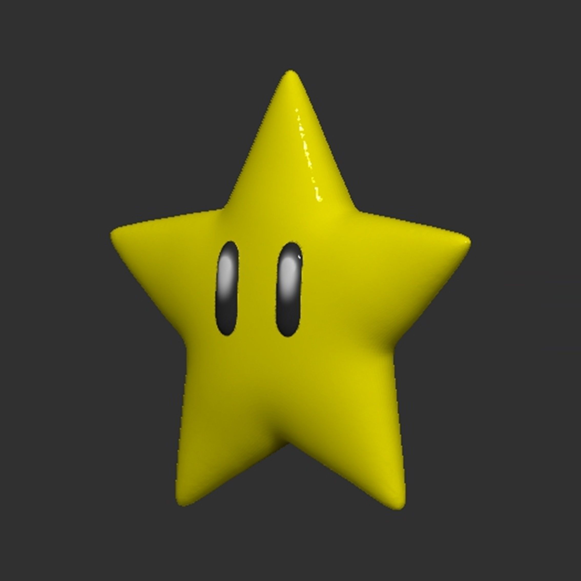Mario Star 3D print model_2