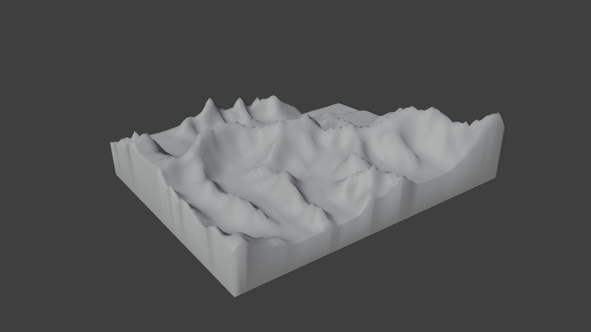 Apsarasas Kangri Mountain Low-poly 3D model_9