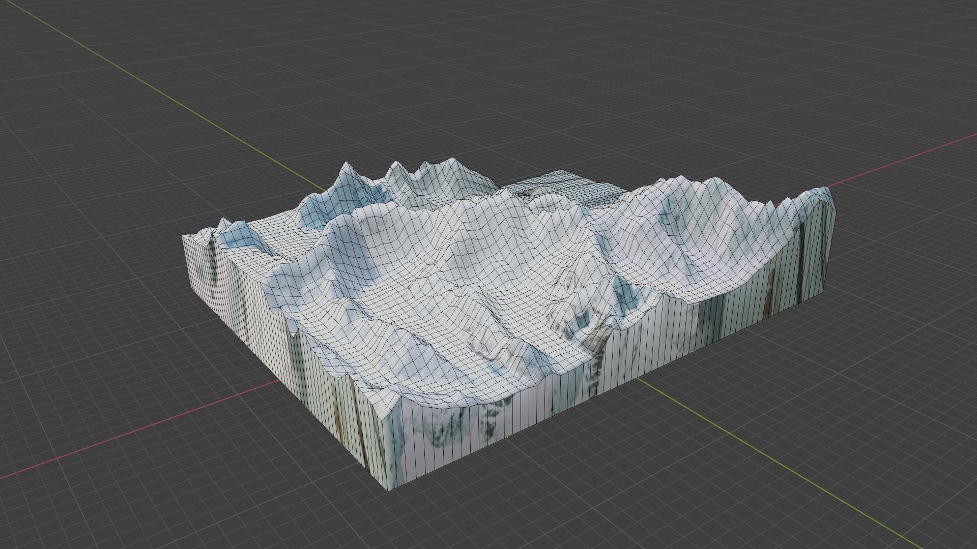 Apsarasas Kangri Mountain Low-poly 3D model_6