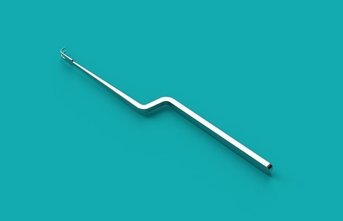 Nerve Root Retractor Low-poly 3D model