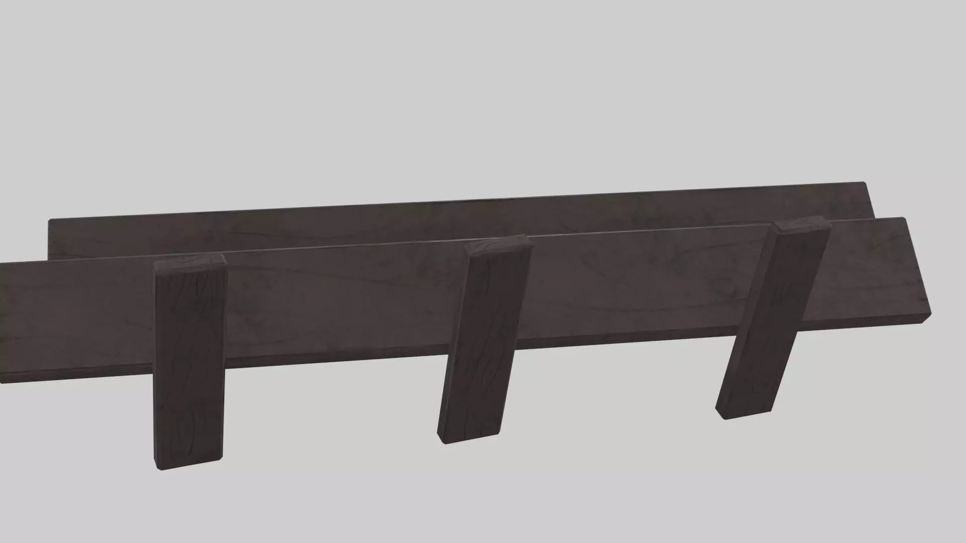 Stylized Wooden Planks Free low-poly 3D model