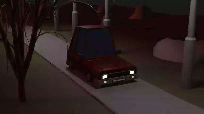 low-poly Car