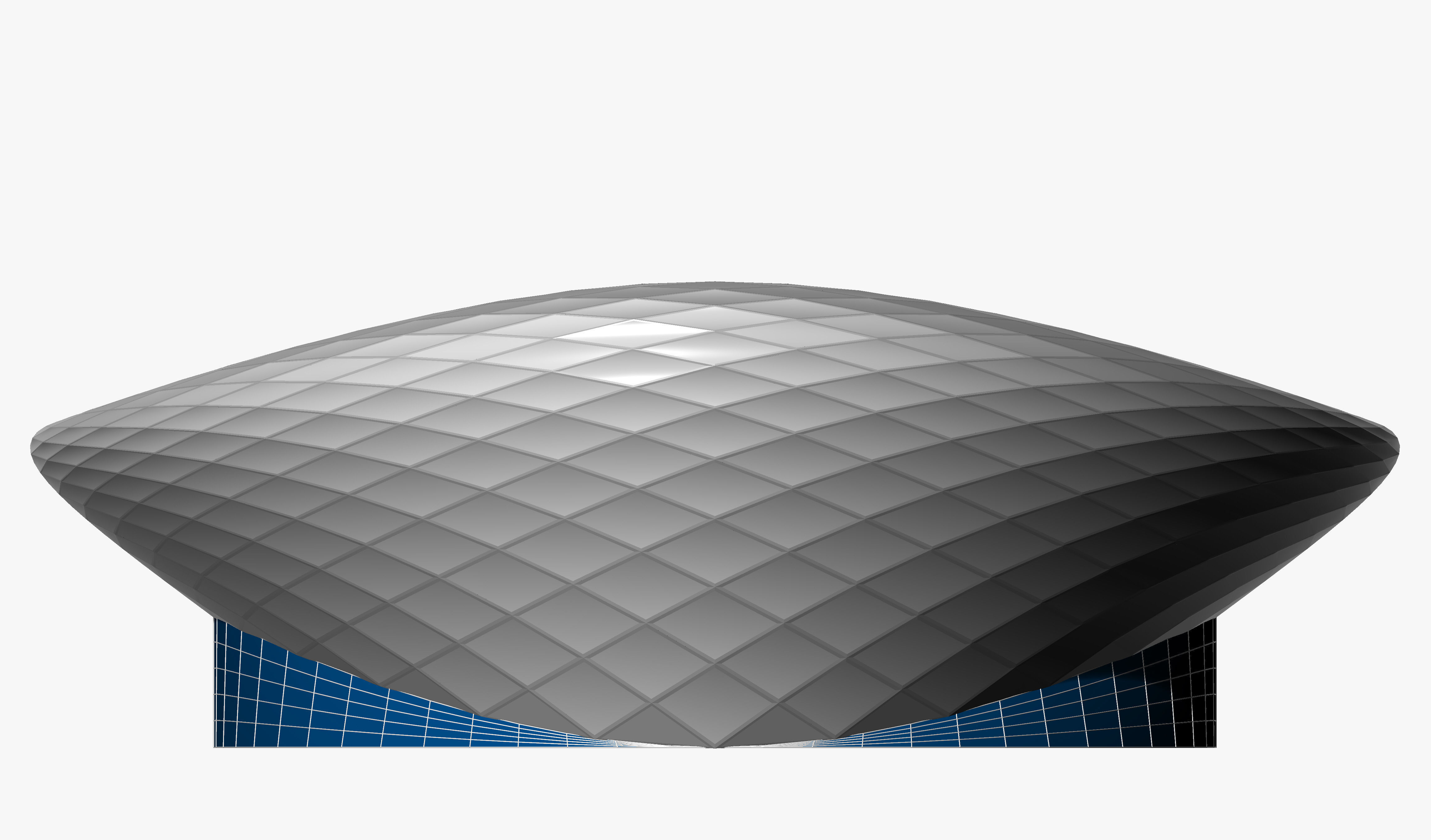 Parametric Oval Soccer Stadium 3D model_11
