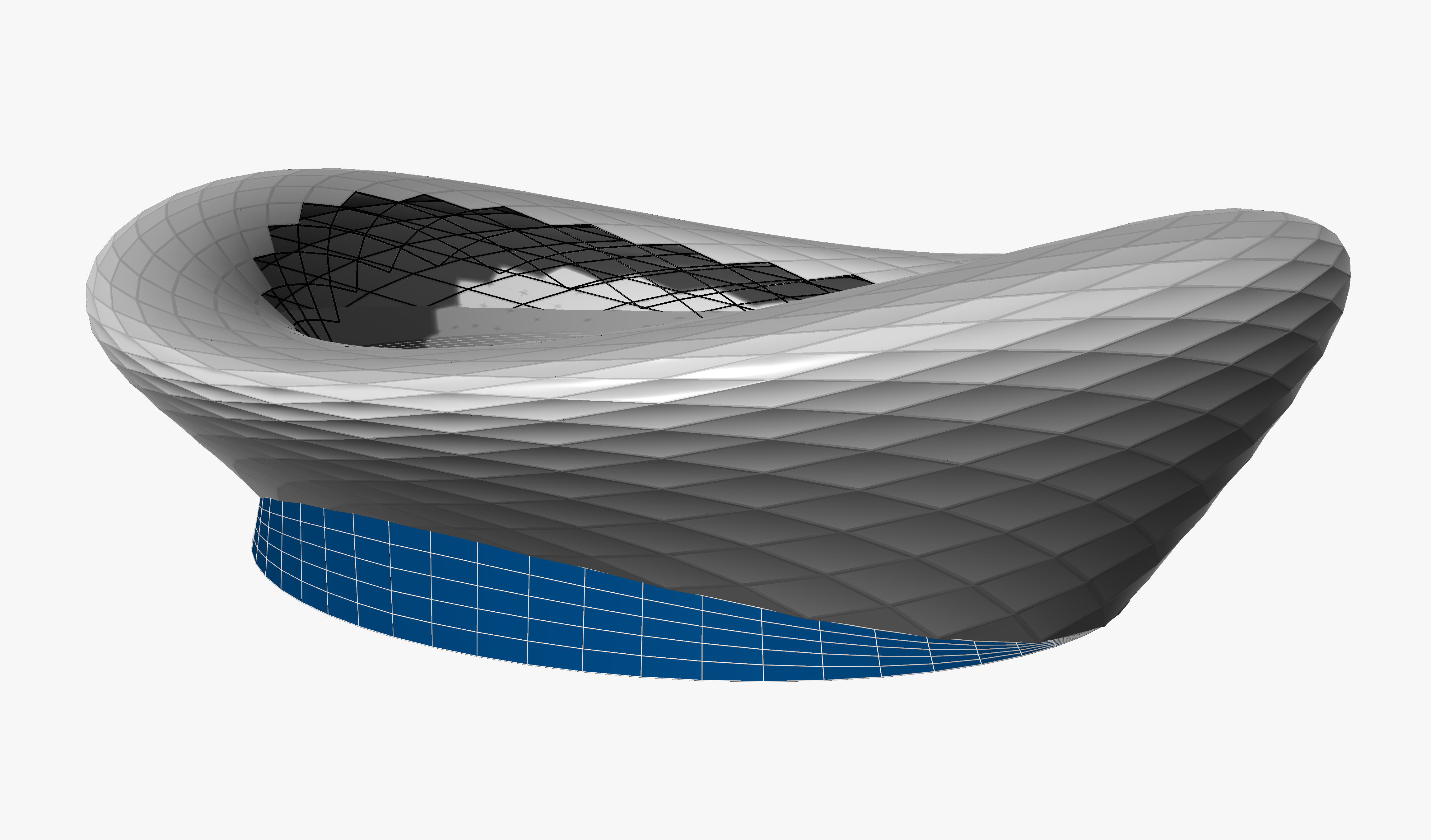 Parametric Oval Soccer Stadium 3D model_9