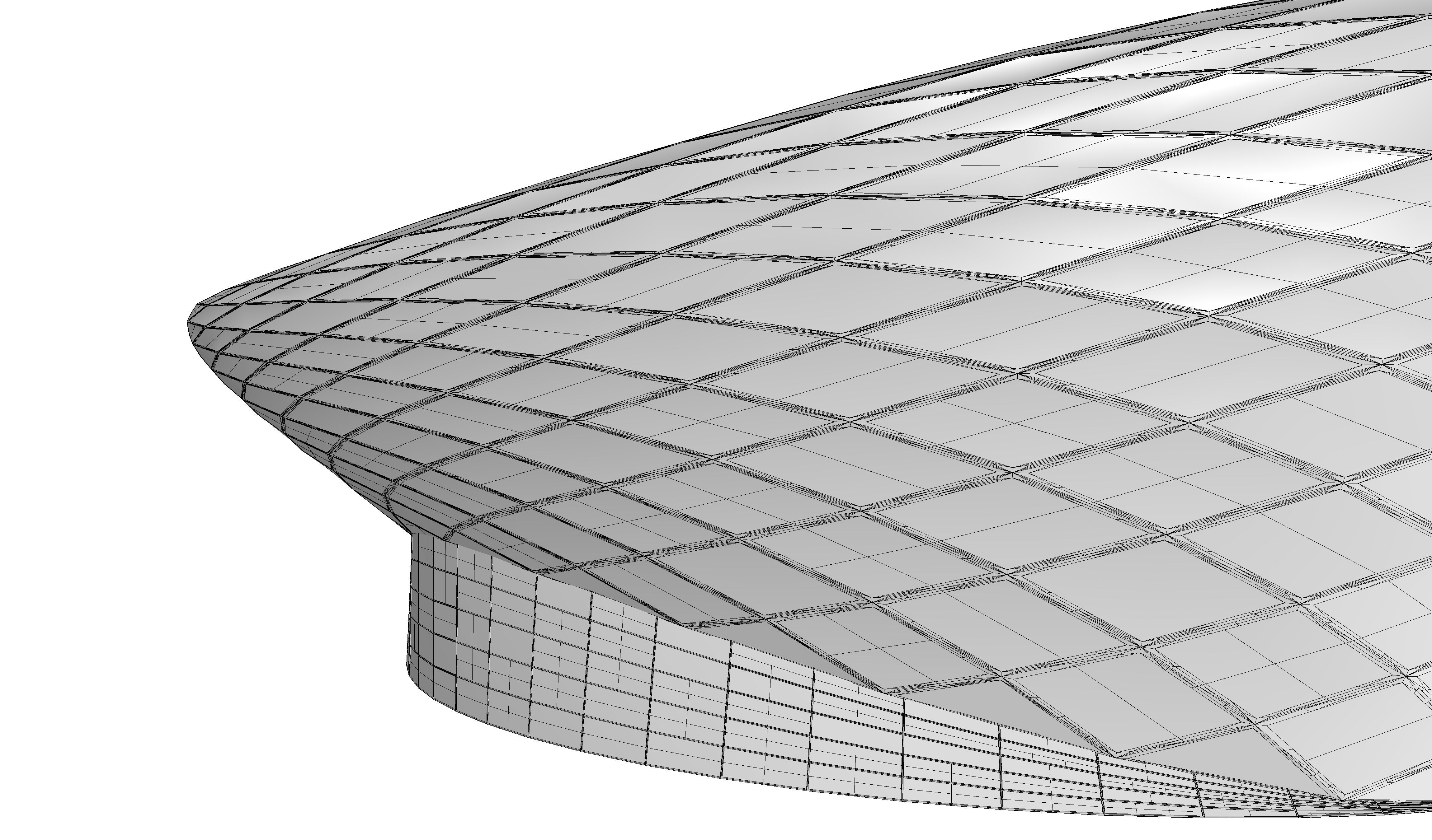 Parametric Oval Soccer Stadium 3D model_15