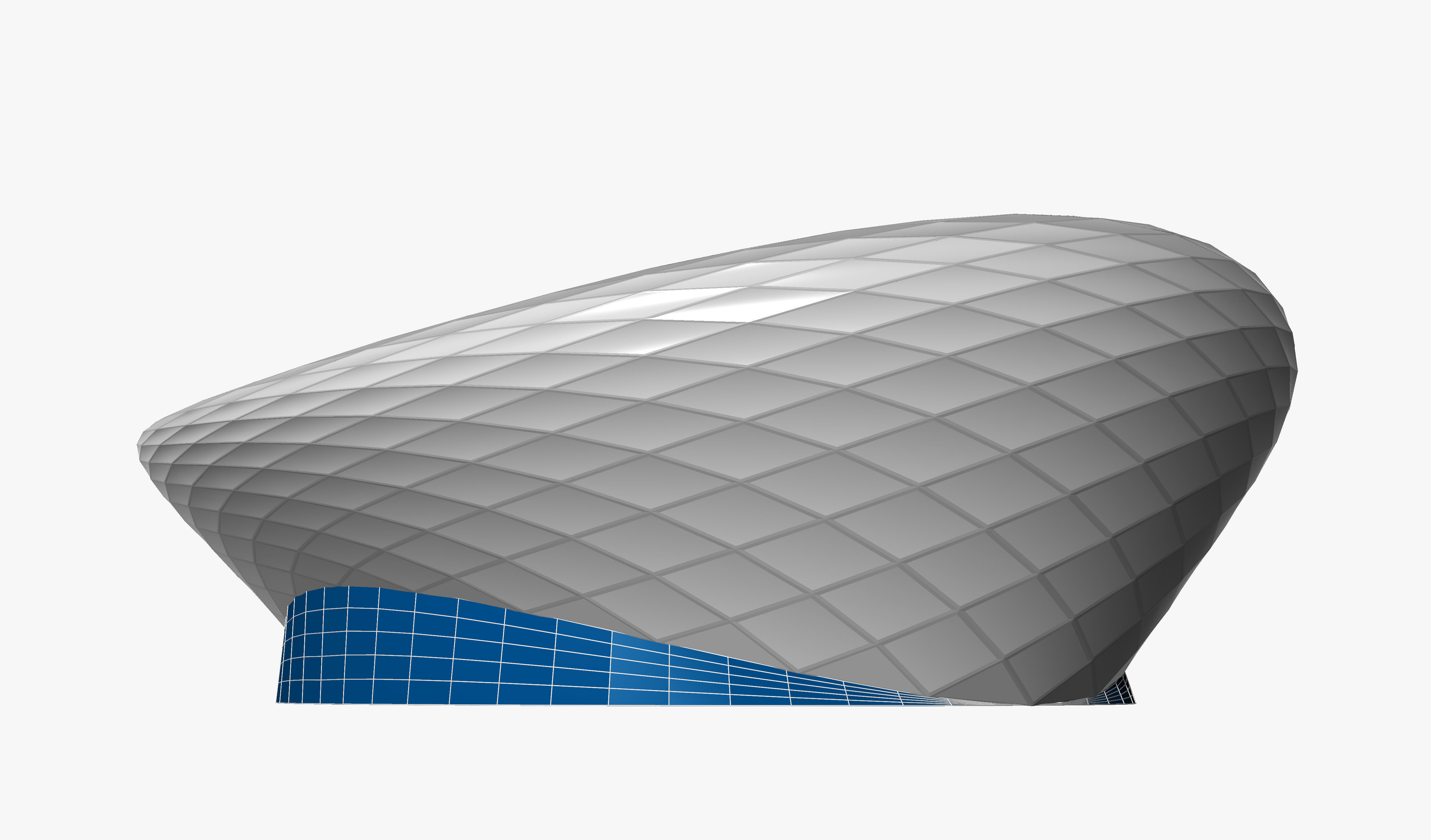 Parametric Oval Soccer Stadium 3D model_10