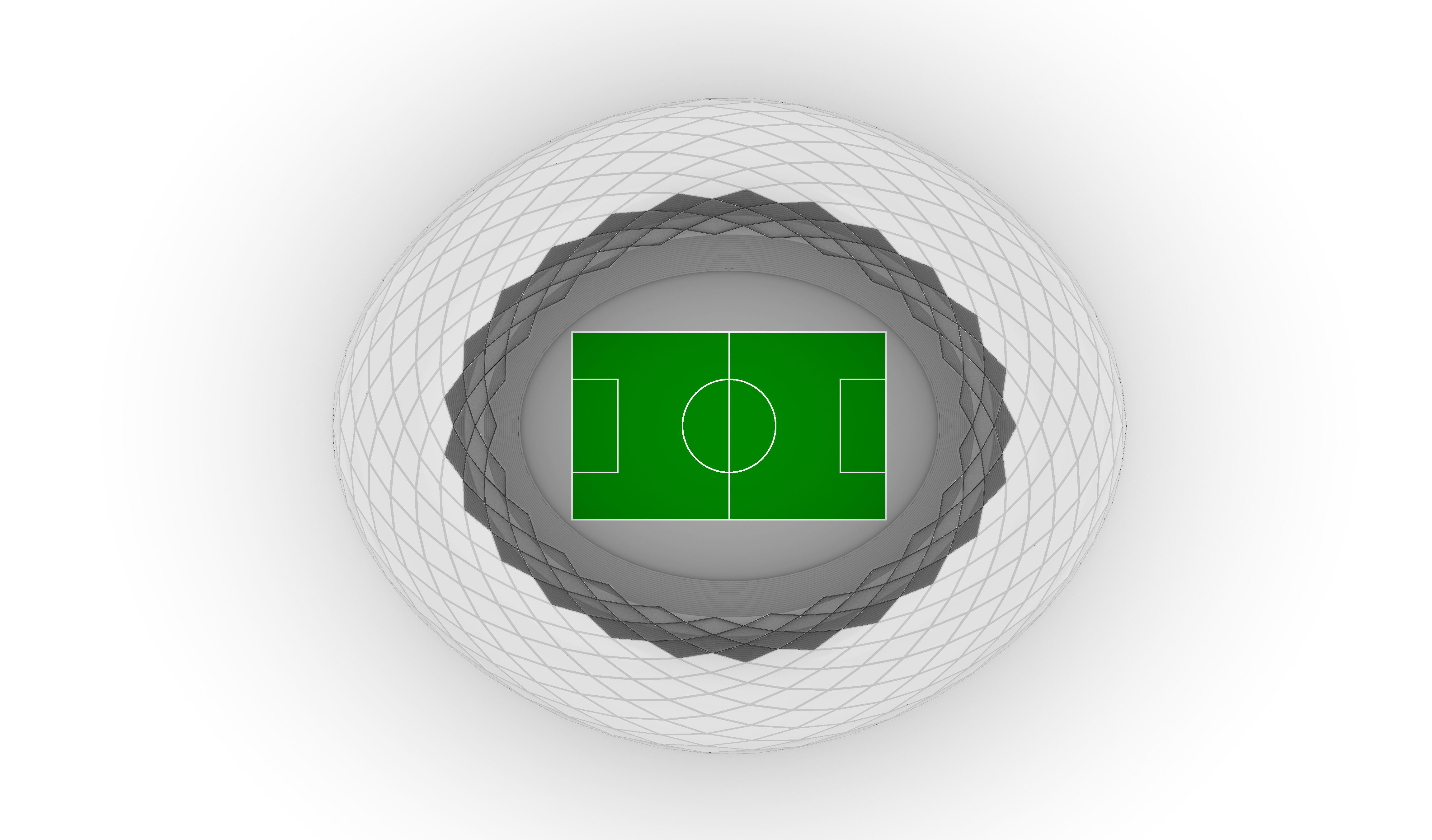 Parametric Oval Soccer Stadium 3D model_4