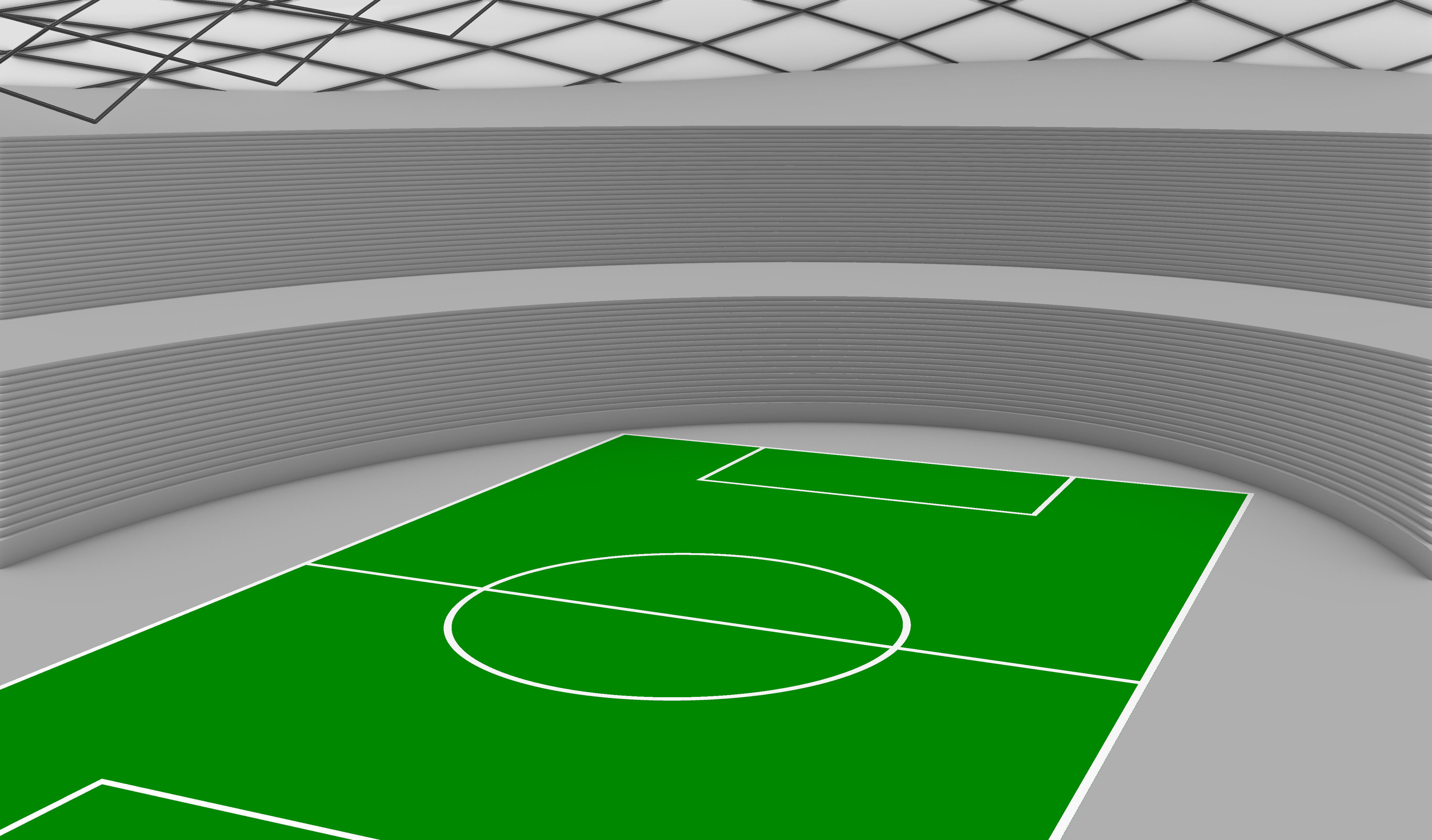 Parametric Oval Soccer Stadium 3D model_7