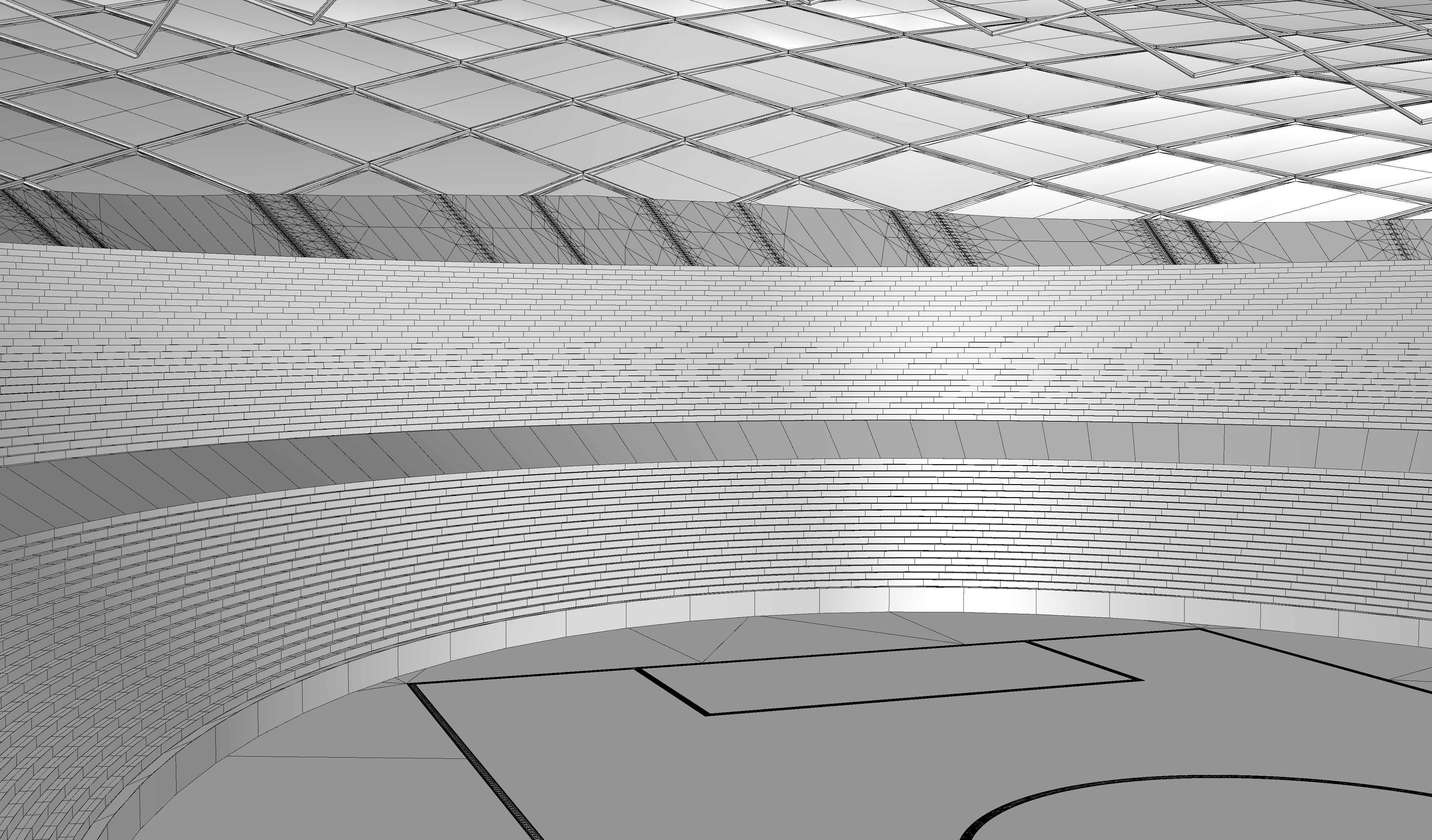 Parametric Oval Soccer Stadium 3D model_16