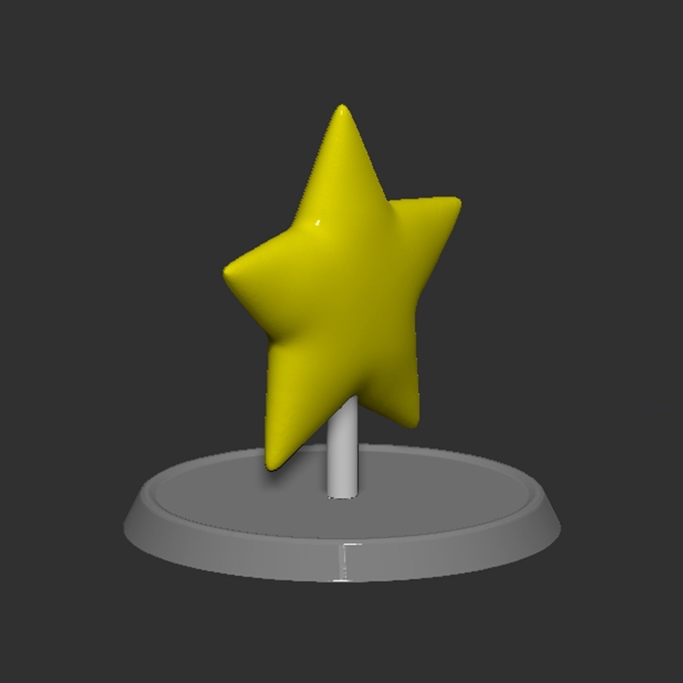 Mario Star Based 3D print model_7