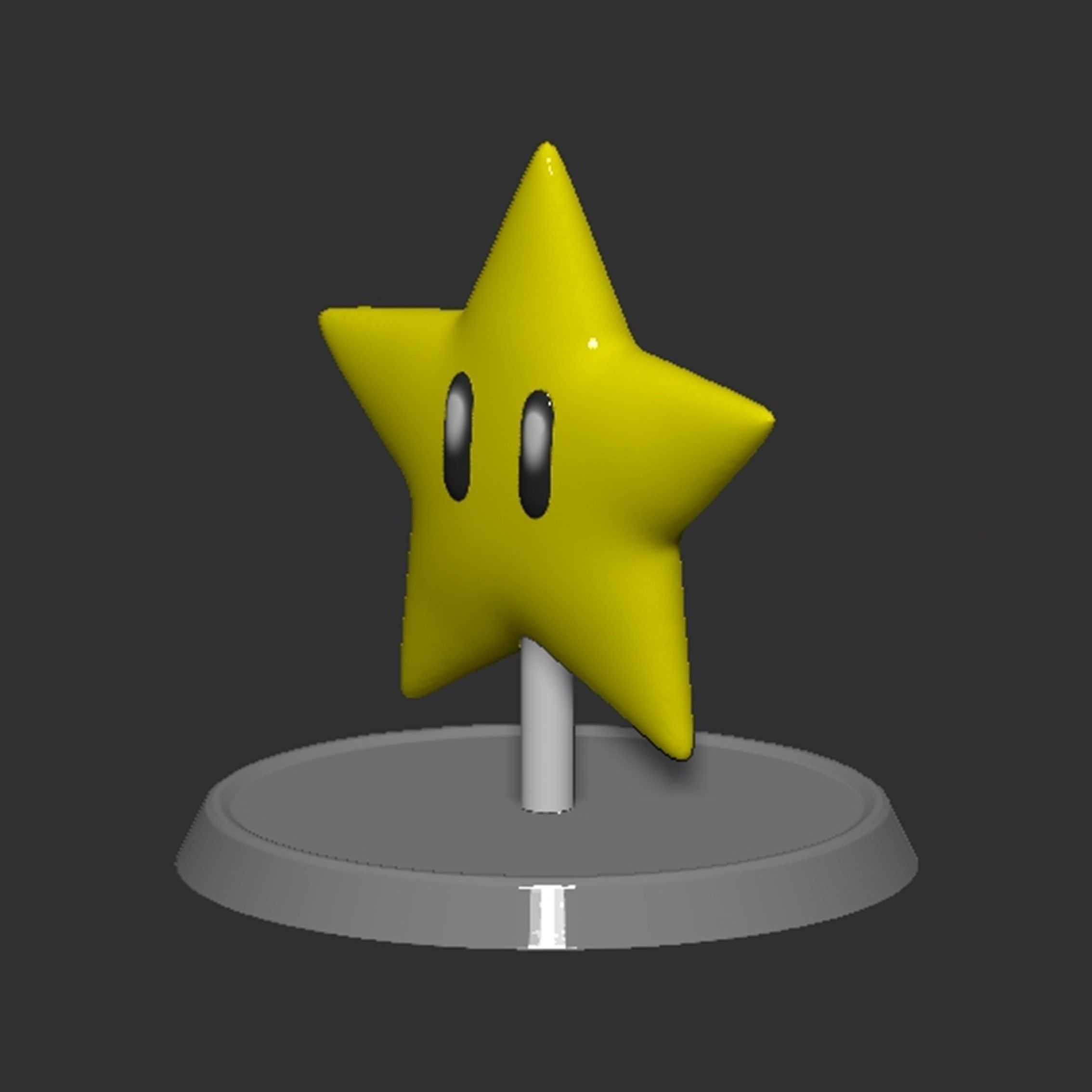 Mario Star Based 3D print model_3