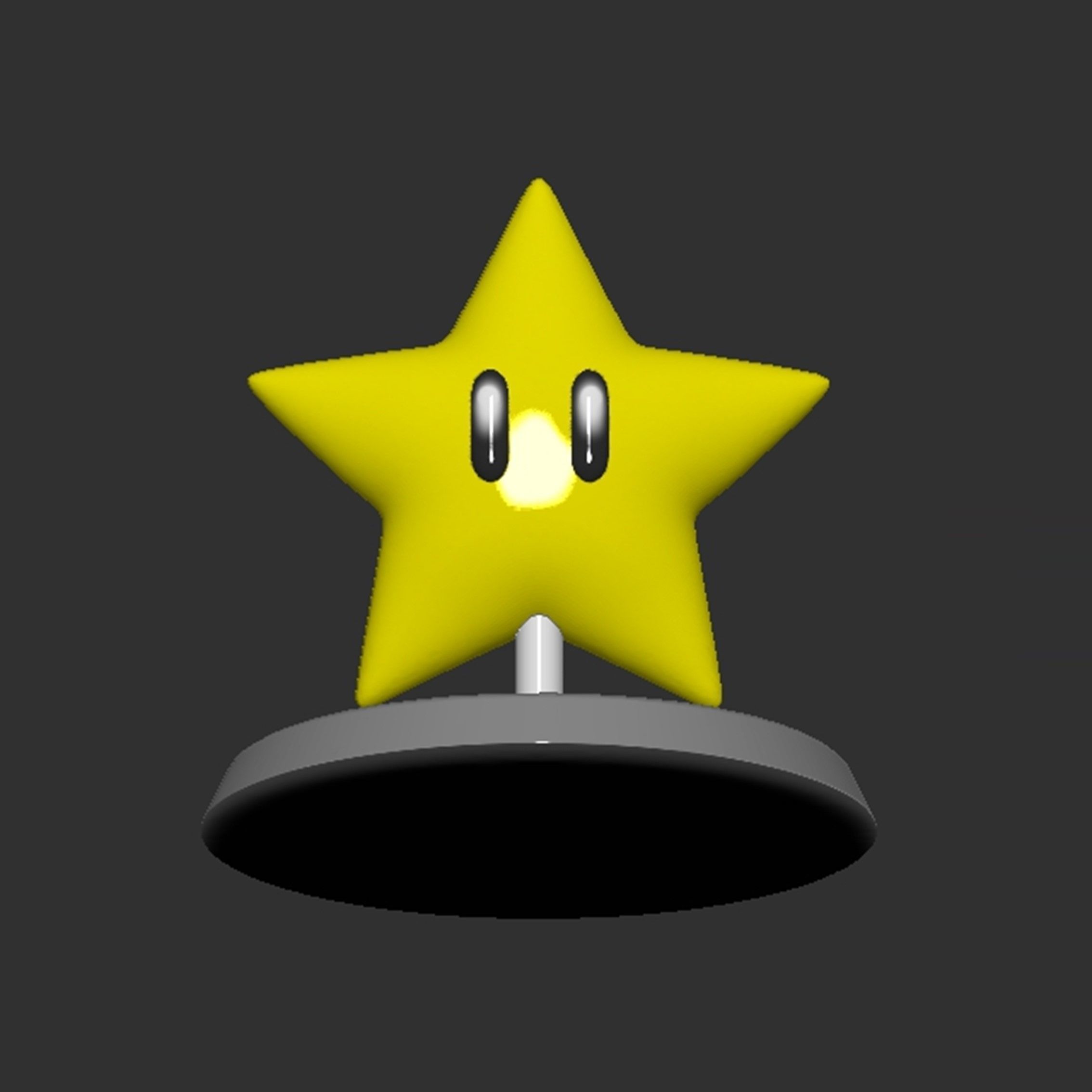Mario Star Based 3D print model_15