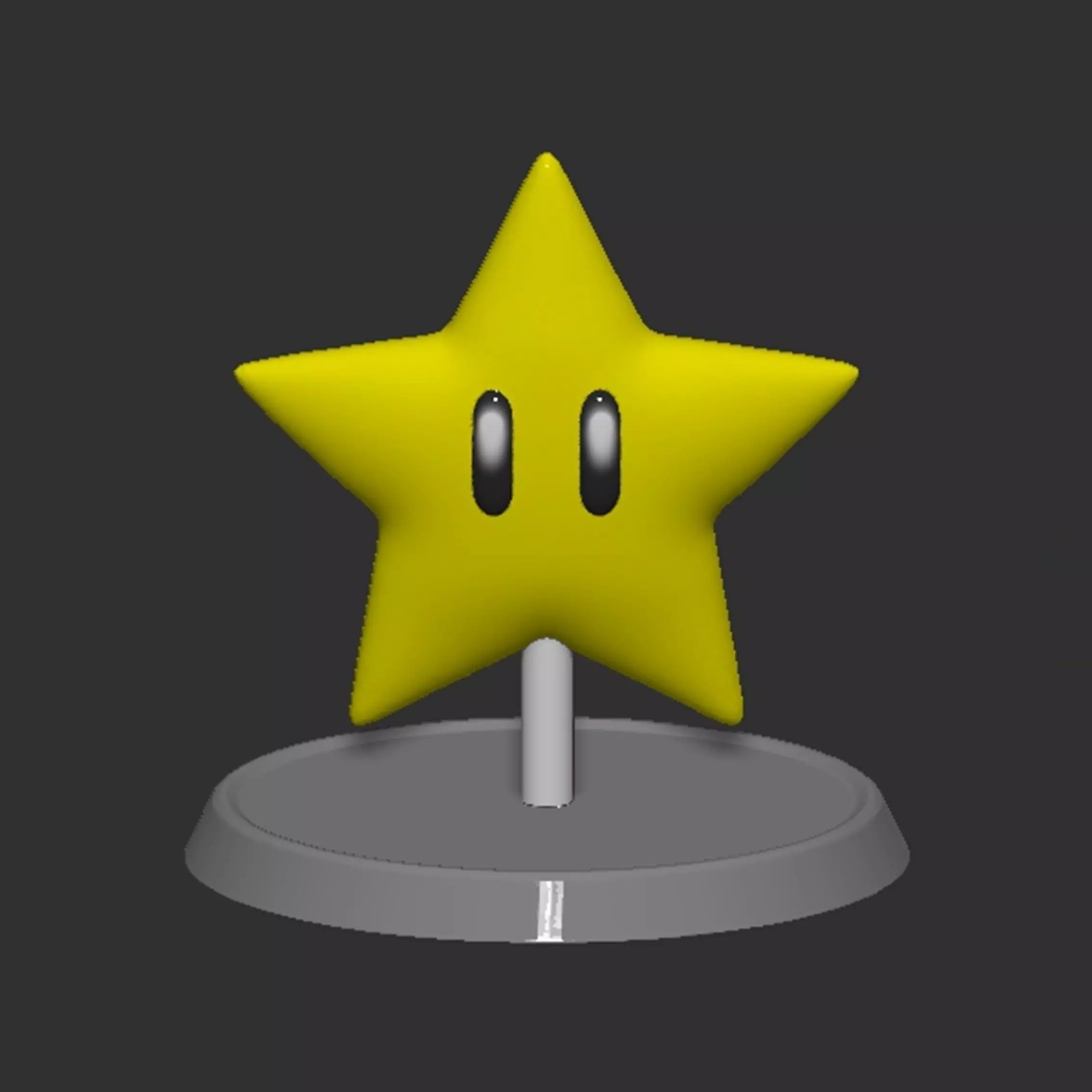 Mario Star Based 3D print model_0