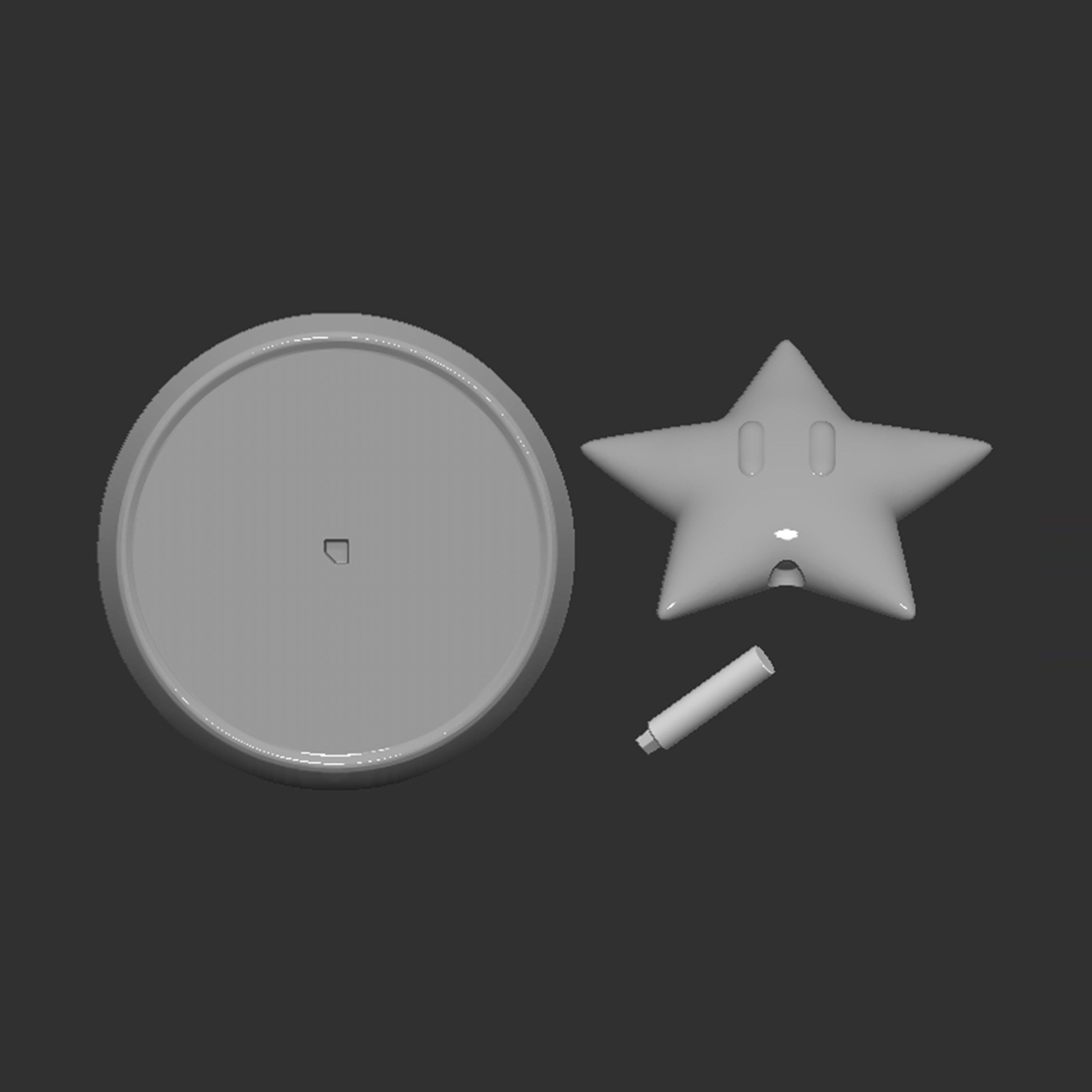 Mario Star Based 3D print model_1