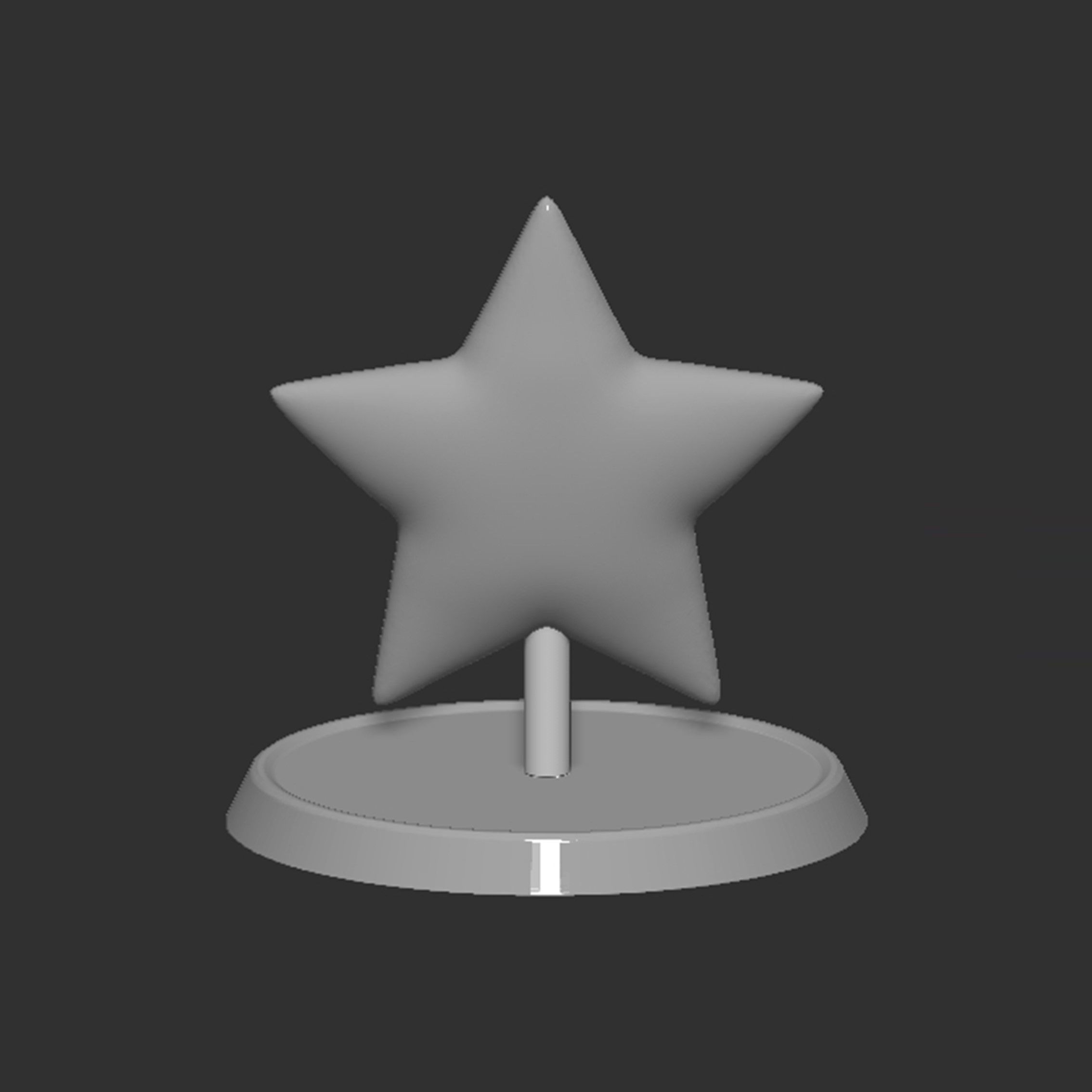 Mario Star Based 3D print model_10